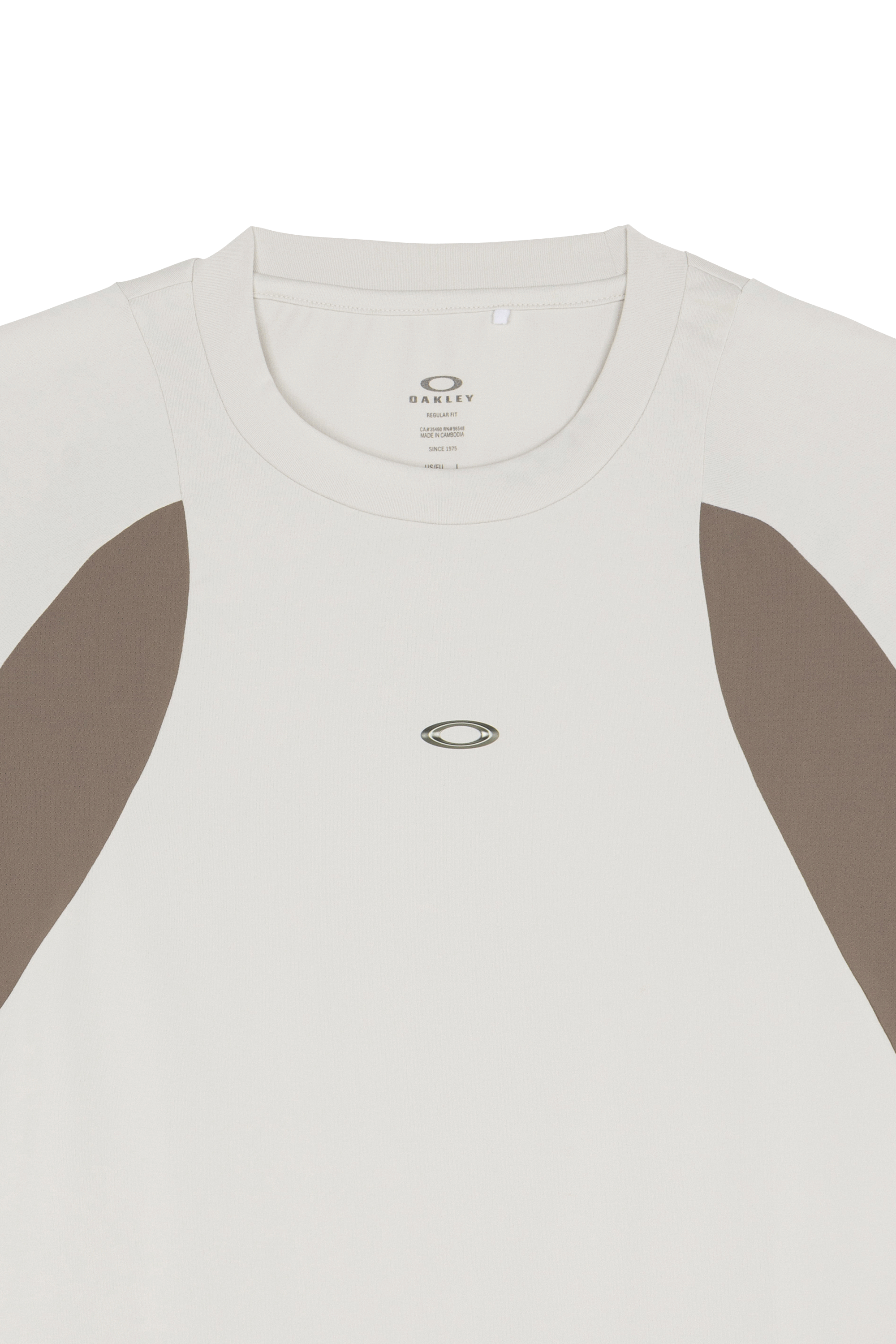 Regular-fit round-neck cotton T-shirt | Beige OAKLEY Men