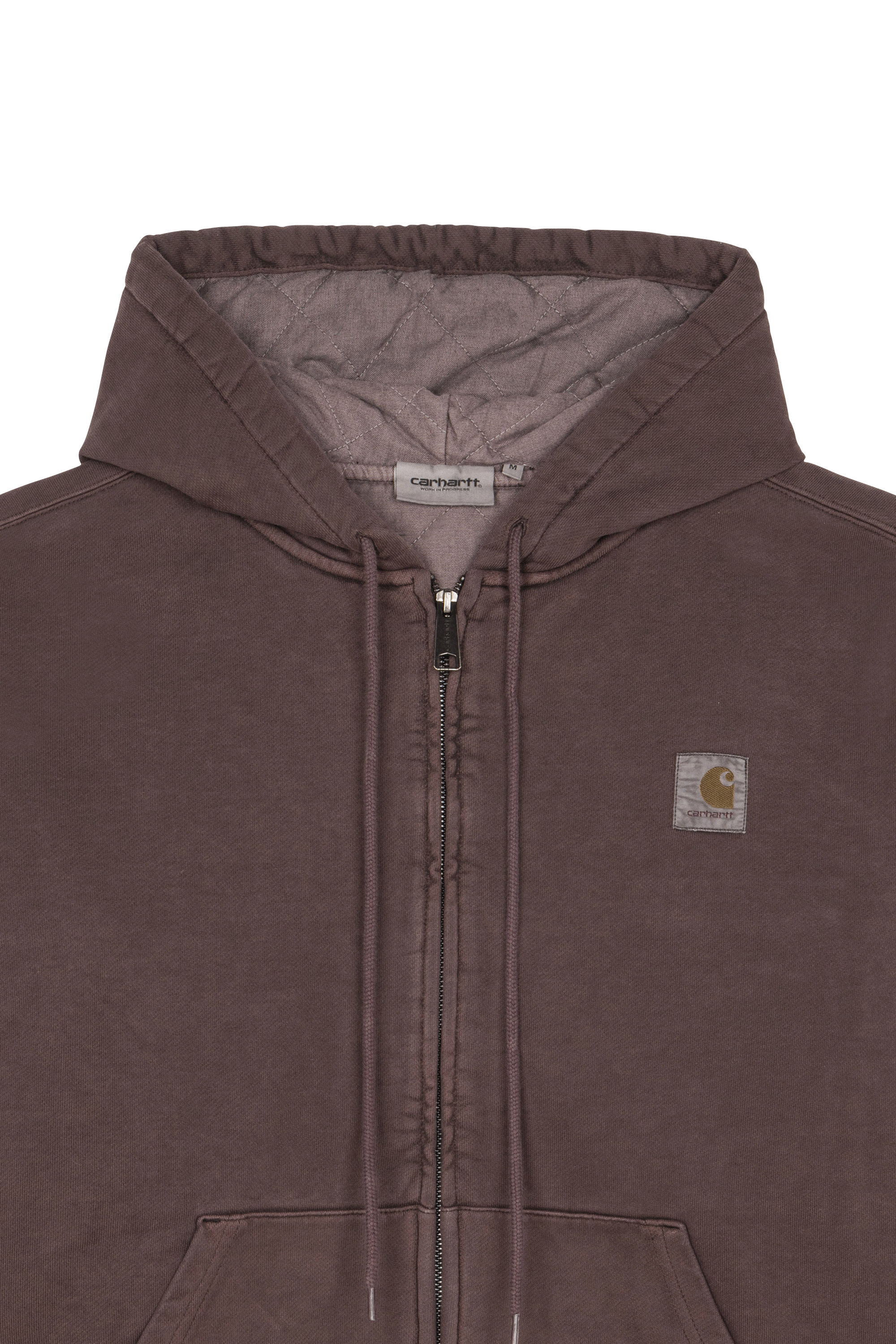 Hoodie zippé Marron
