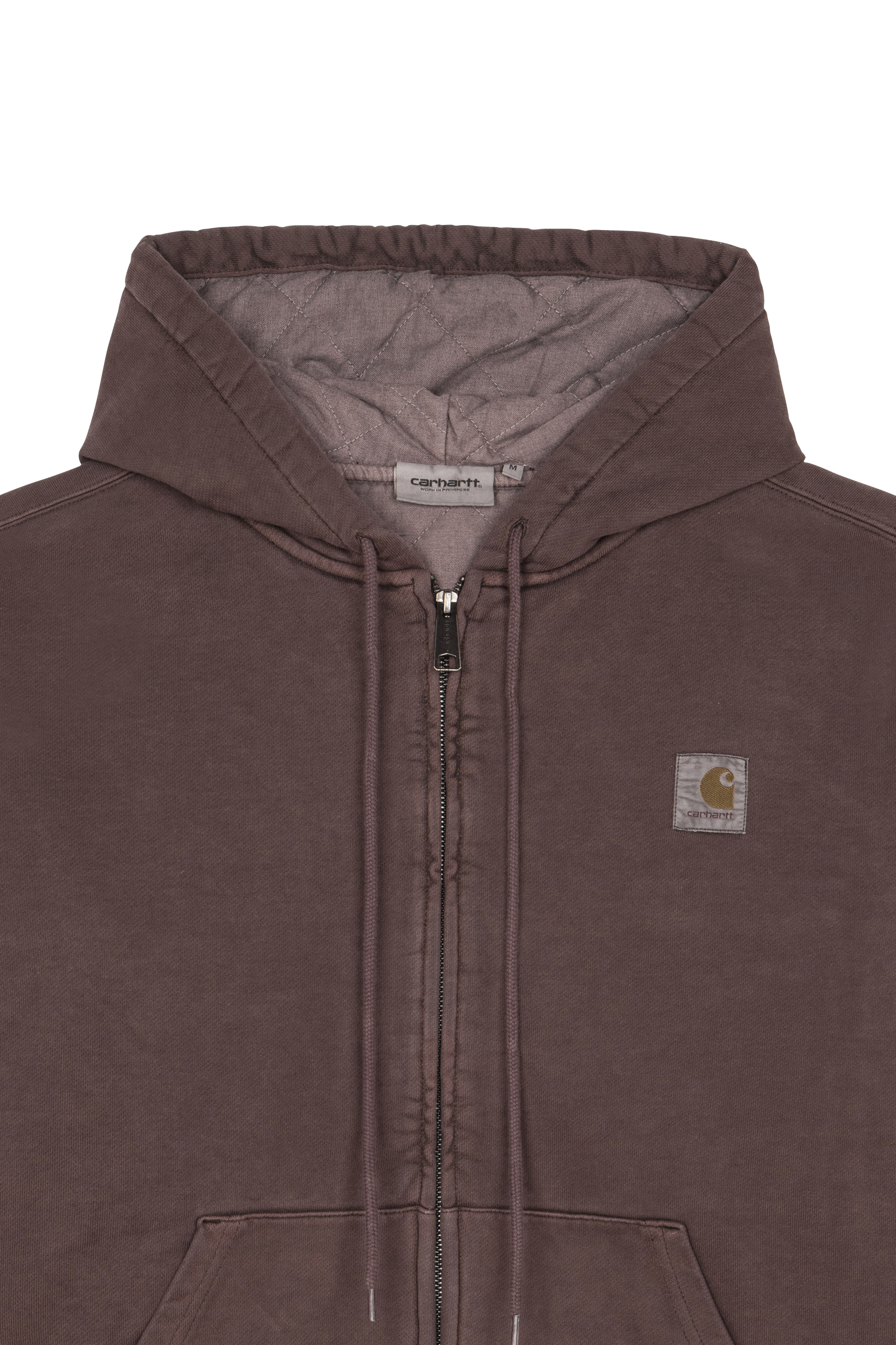 Hoodie zippé Marron