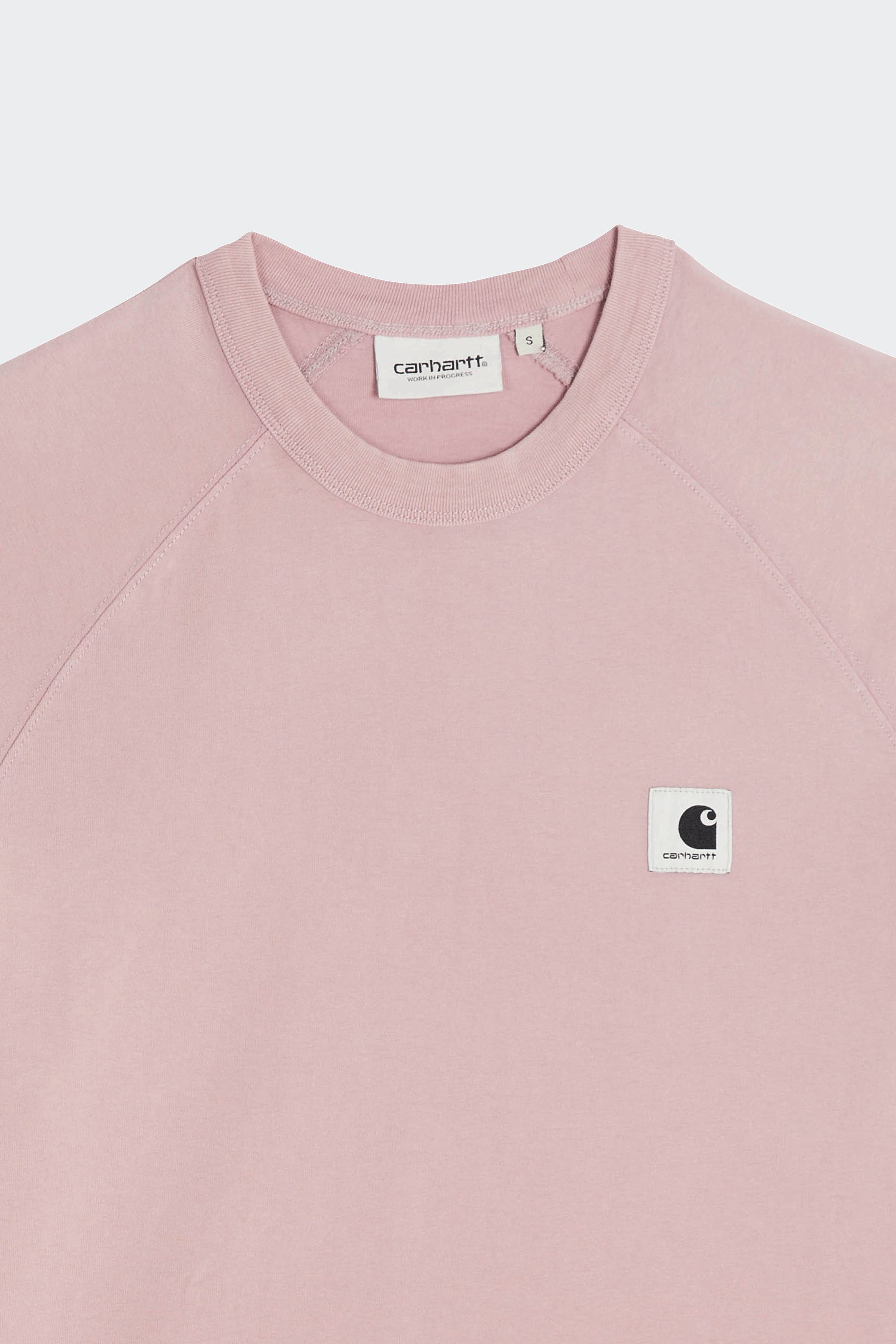 Regular-fit round-neck cotton T-shirt | Pink by CARHARTT WIP Regular-fit round-neck cotton T-shirt Pink