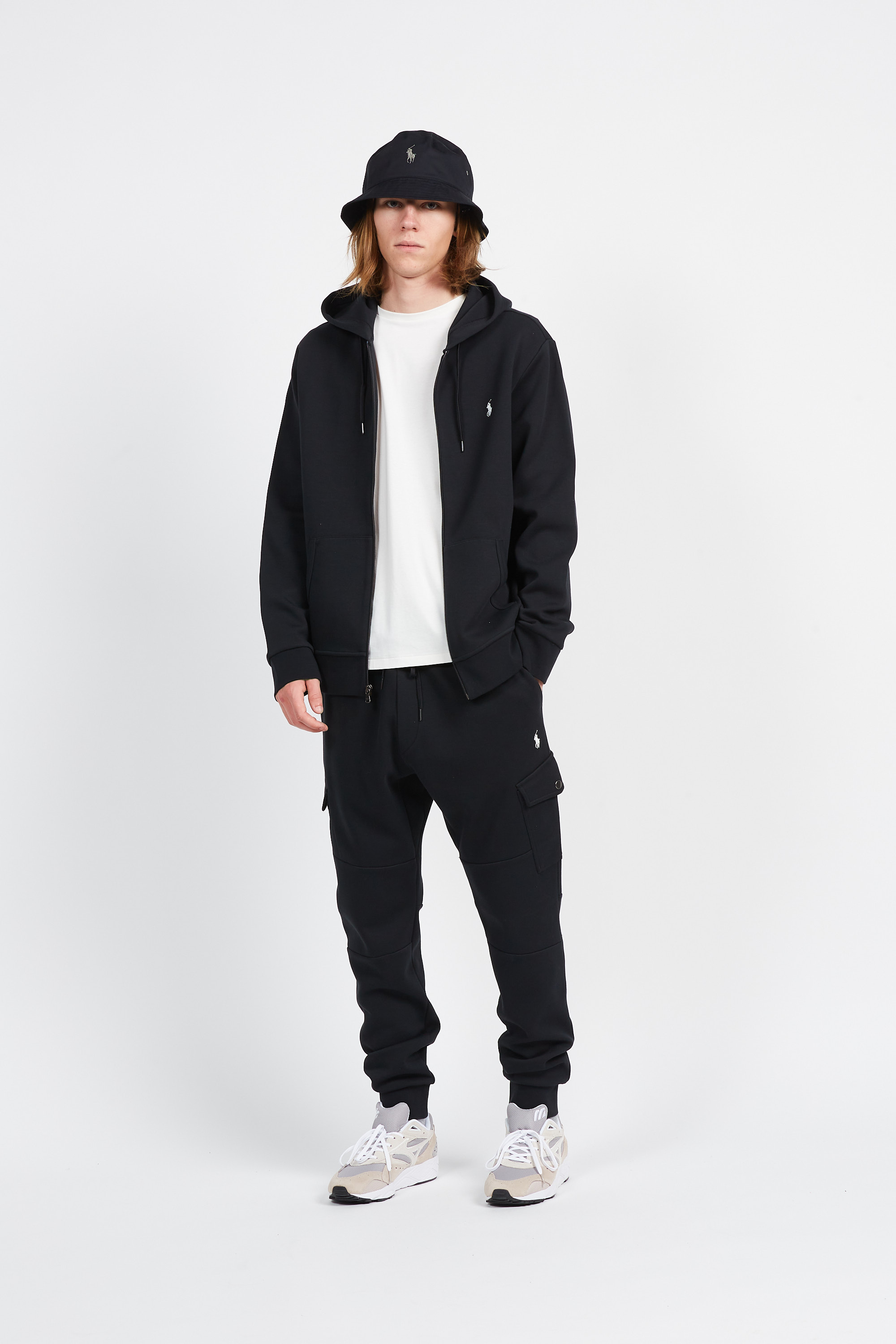 Sweat Zippé Homme Trespass Noir 1/4 - Taille S - Occasion