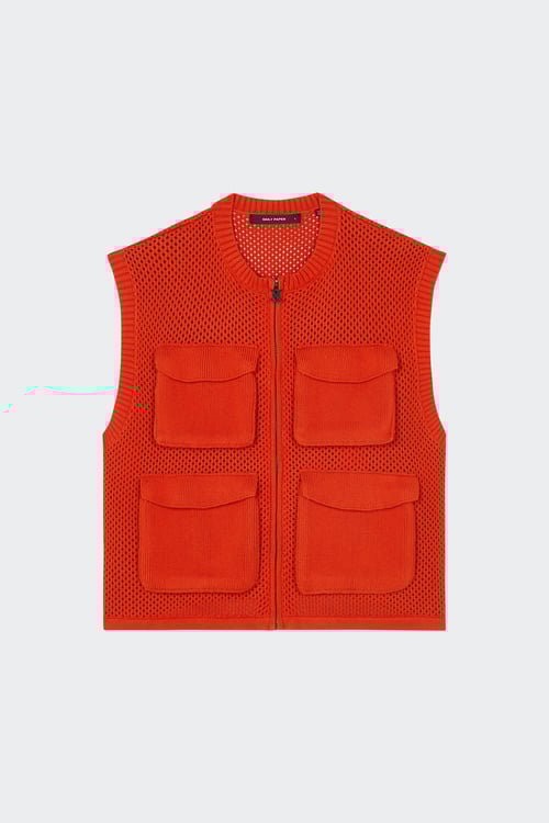 DAILY PAPER Gilet Rouge