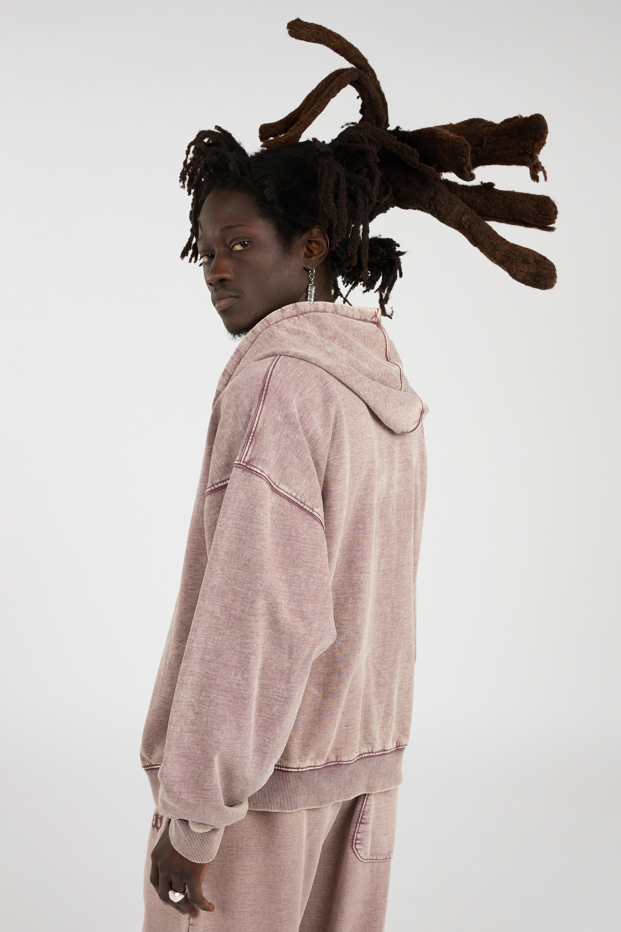 Hoodie zippé Bordeaux