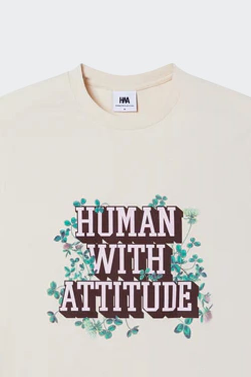 HUMAN WITH ATTITUDE T-shirt Beige