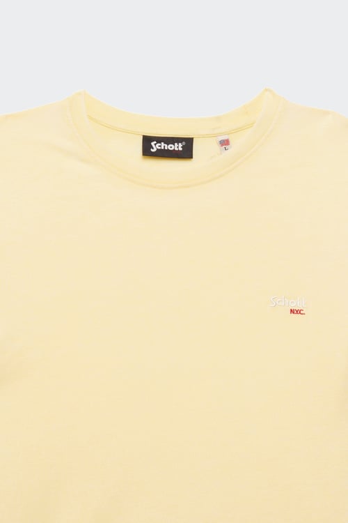 SCHOTT t-shirt Yellow