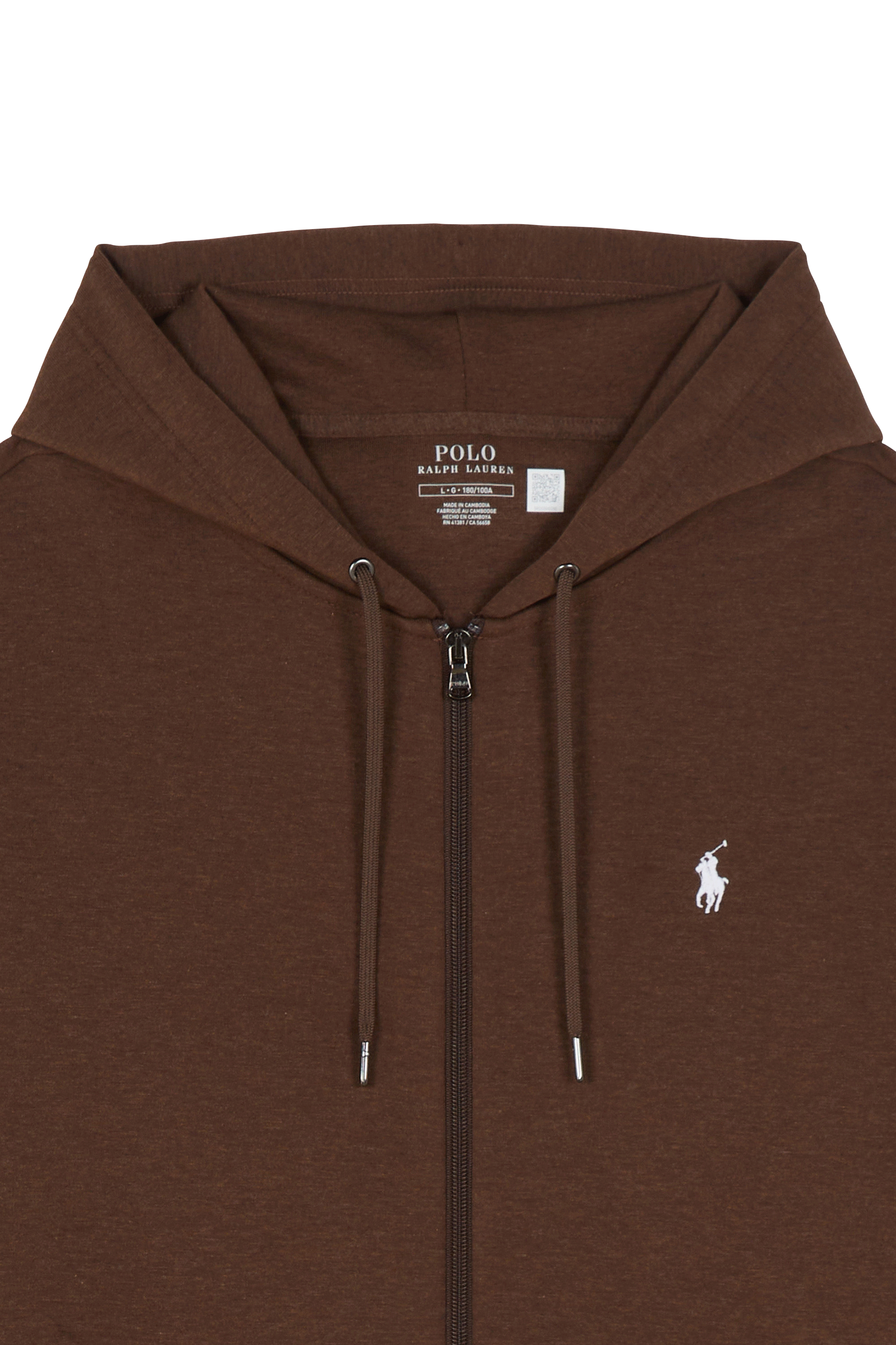 Hoodie zippé POLO RALPH LAUREN Marron