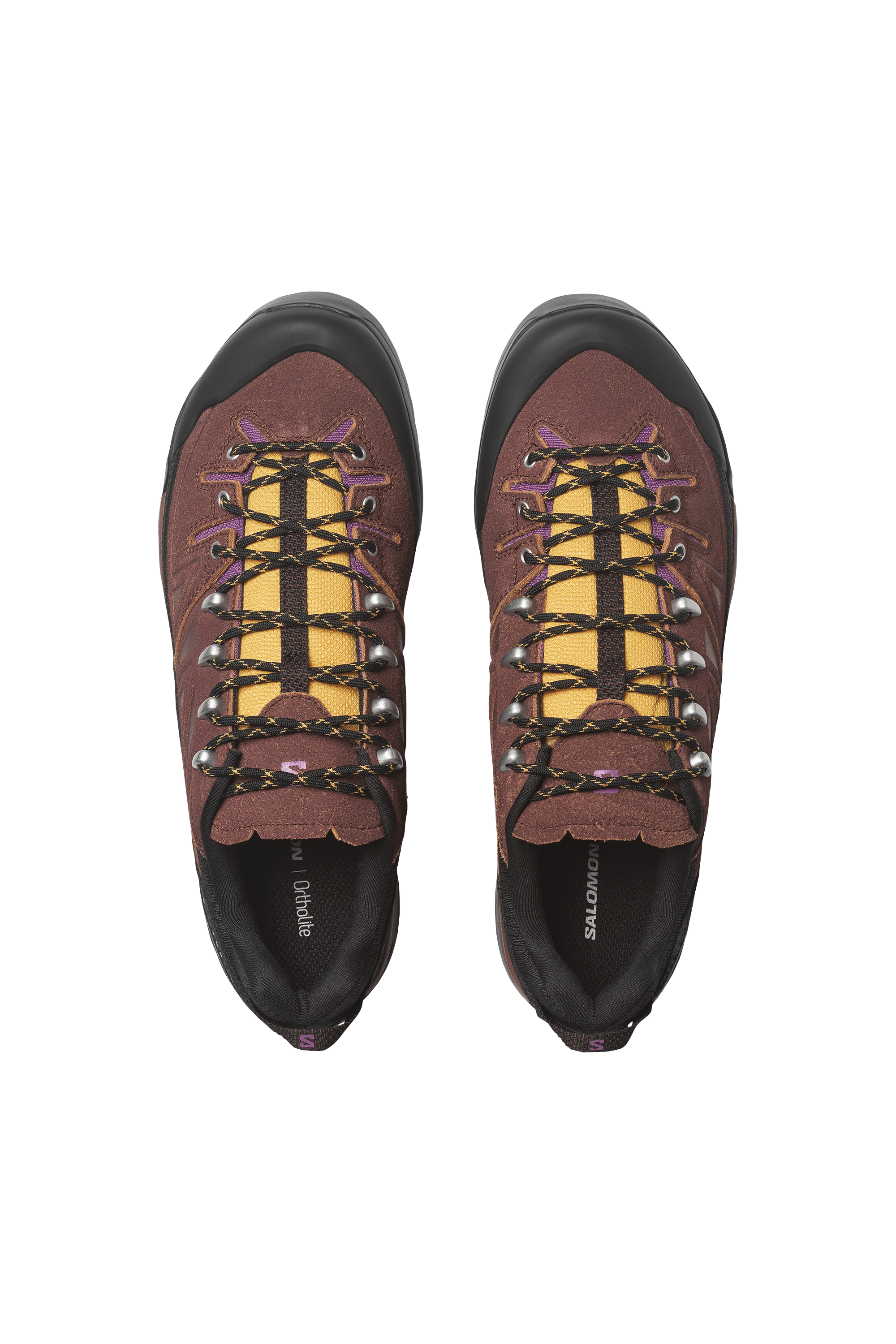 Men?s Storm 96 LO fabric and leather sneakers | Brown SALOMON Men