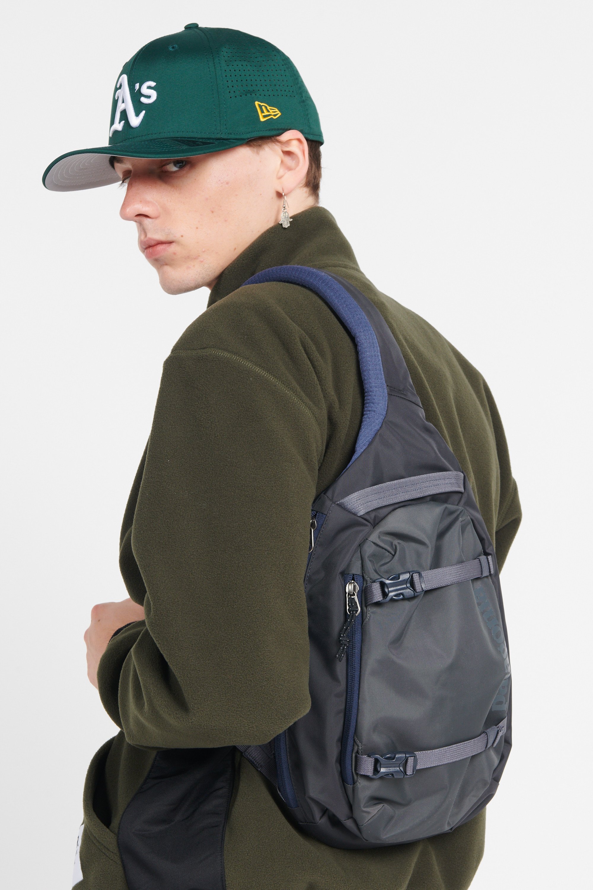 Sac banane zippé uni  PATAGONIA Bleu