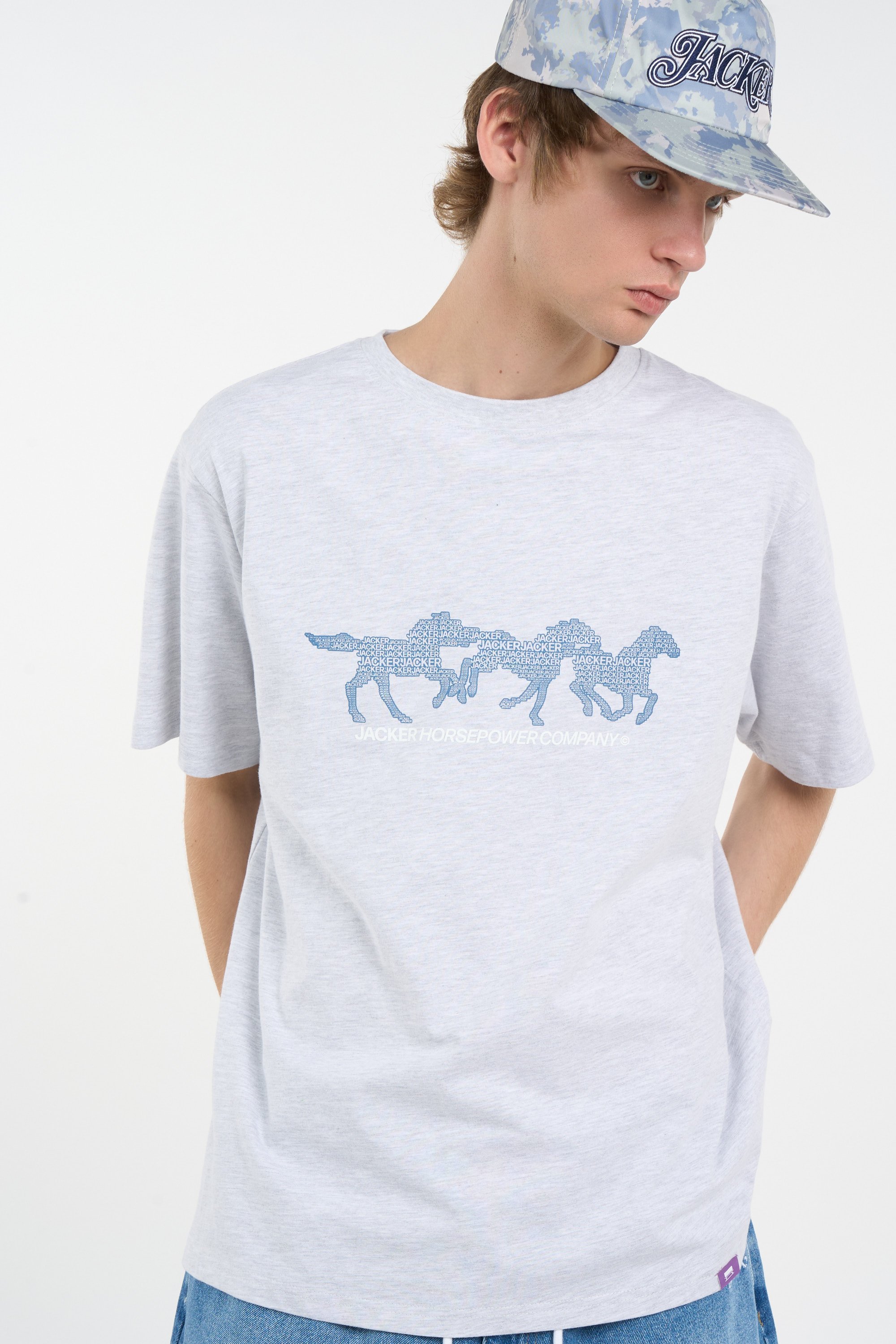 T-shirt | Gris JACKER Homme