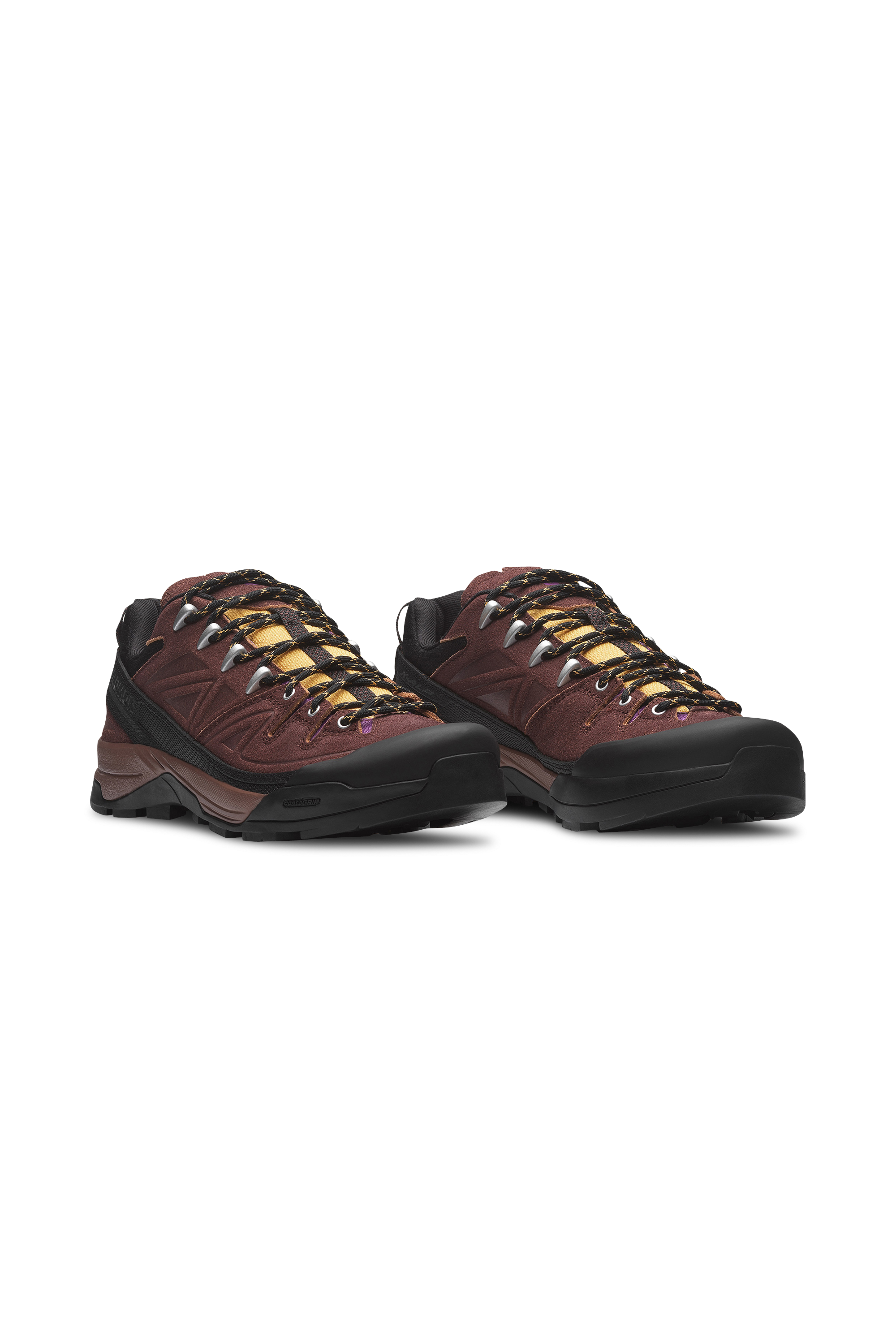 Men?s Storm 96 LO fabric and leather sneakers | Brown SALOMON Men