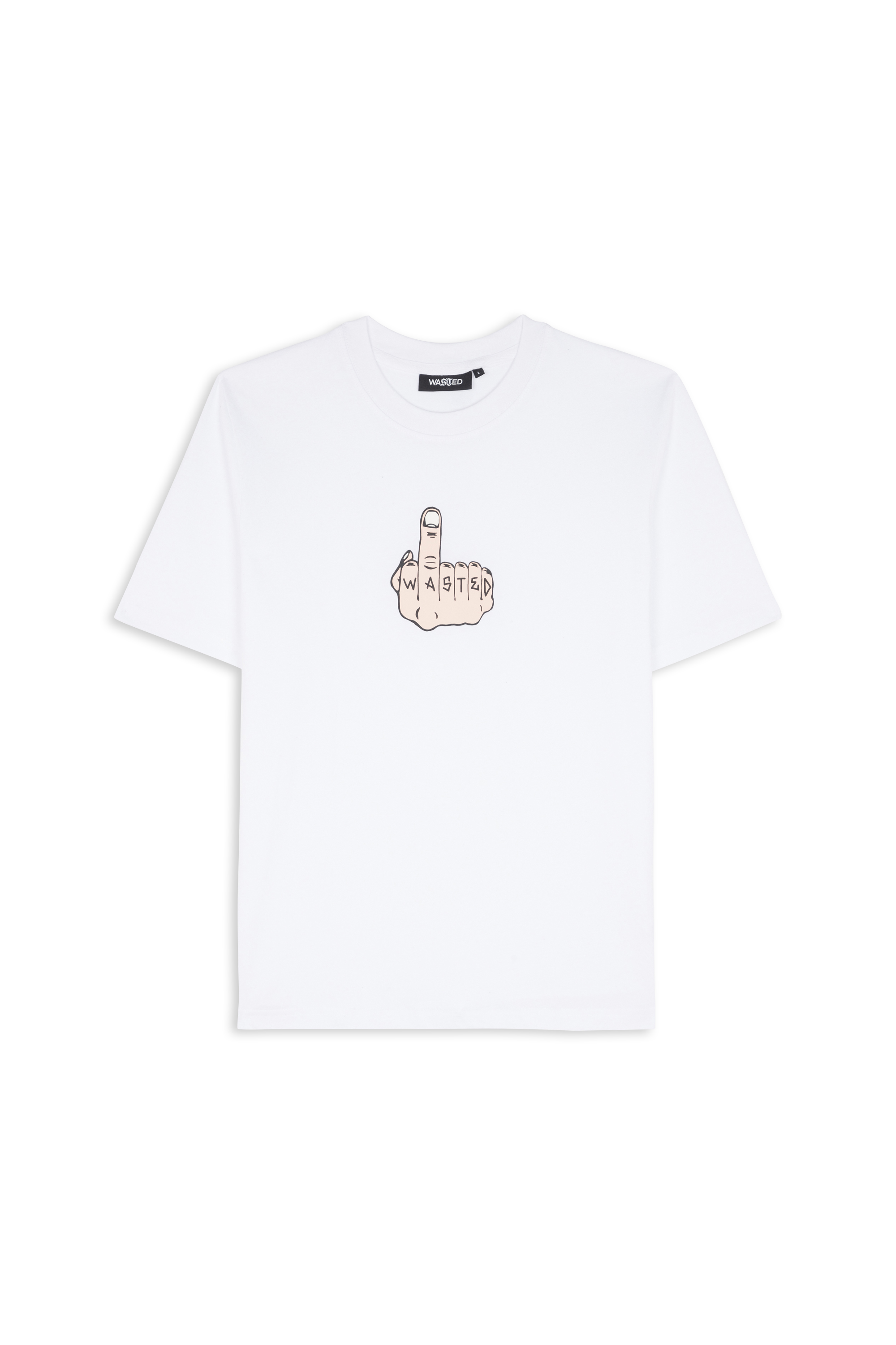Regular-fit round-neck cotton T-shirt White