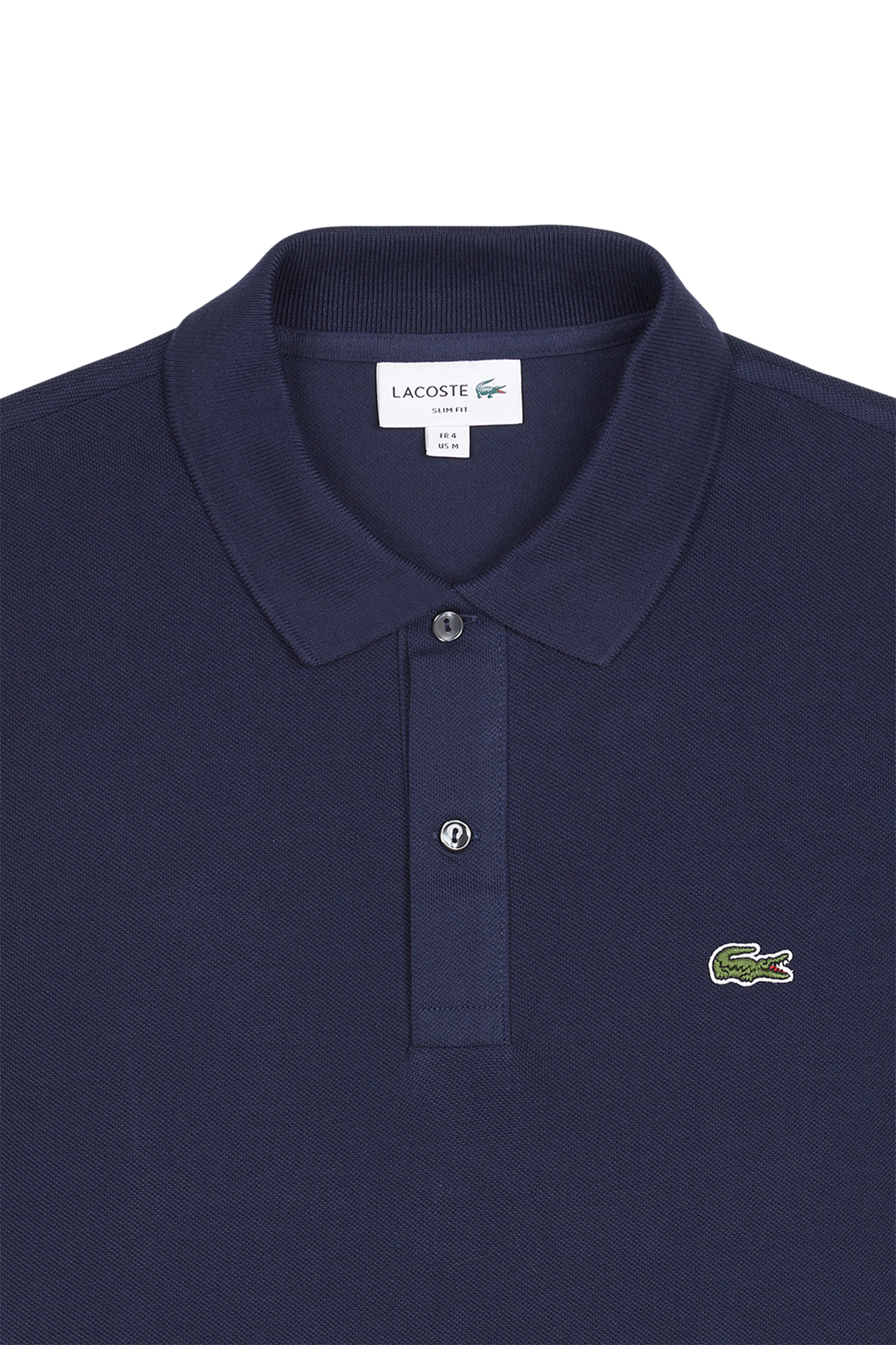 Polo slim-fit en coton Bleu
