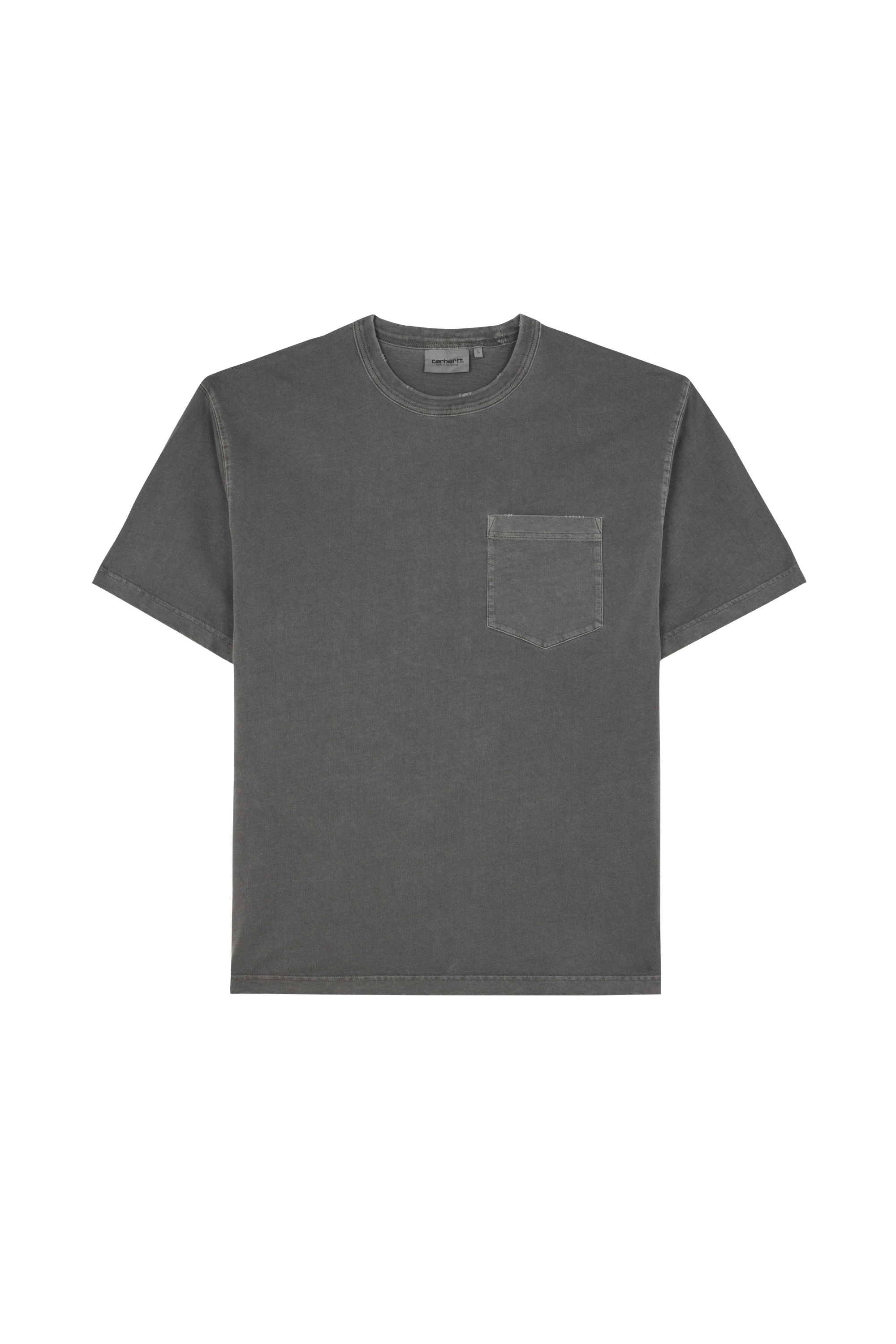 Regular-fit round-neck cotton T-shirt S/S Torion Pocket T-Shirt Black