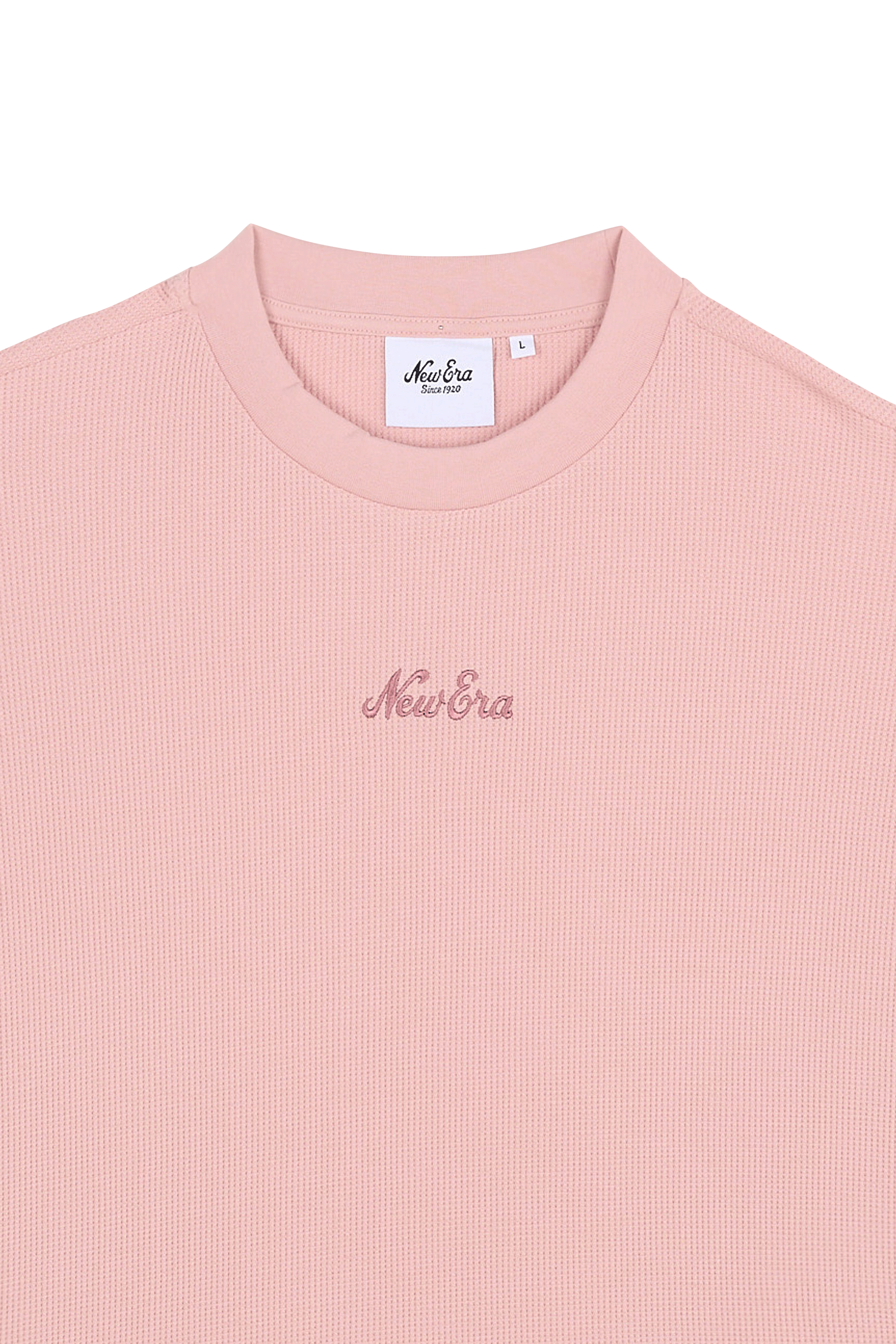 Regular-fit round-neck cotton T-shirt NEW ERA Pink