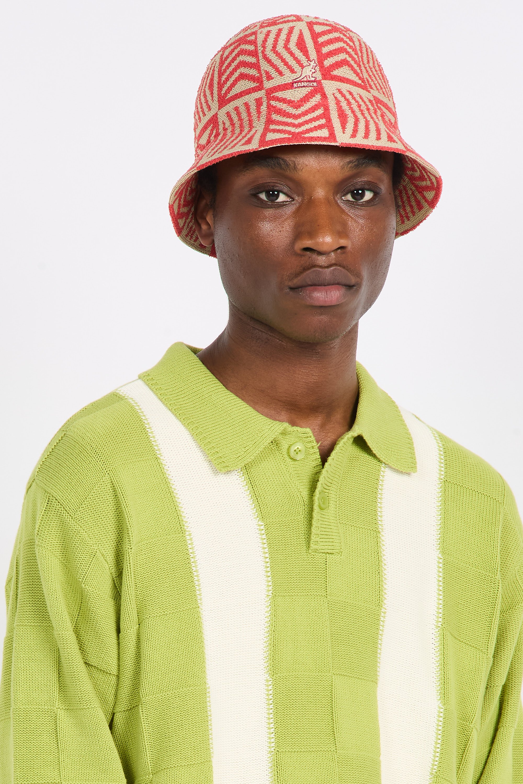 Yellow kangol bucket hat hotsell