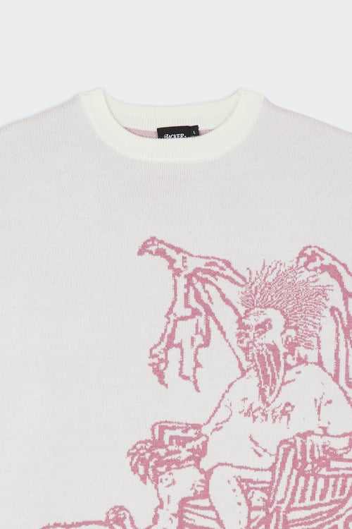 JACKER Pull Blanc