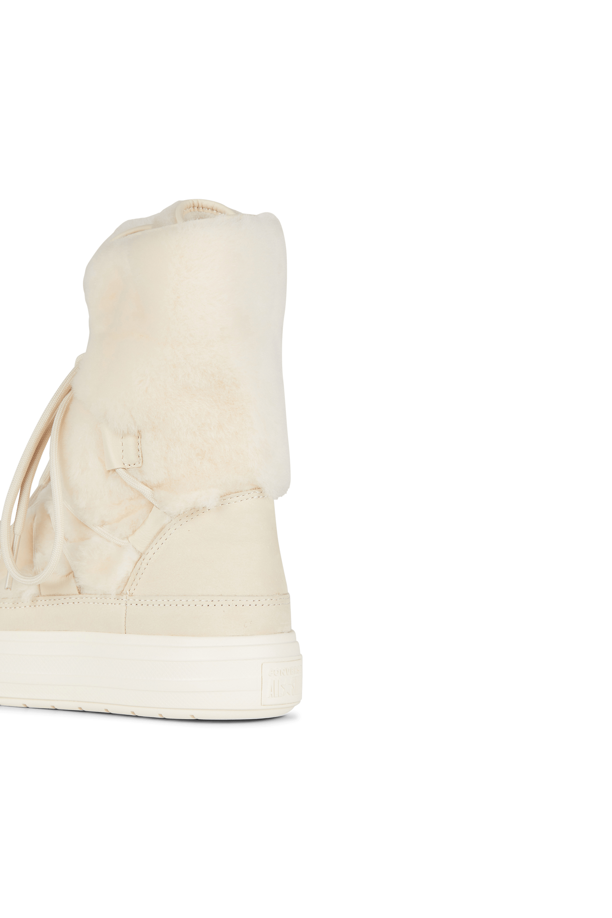 Lace-up leather mid-calf boots | Beige CONVERSE Women