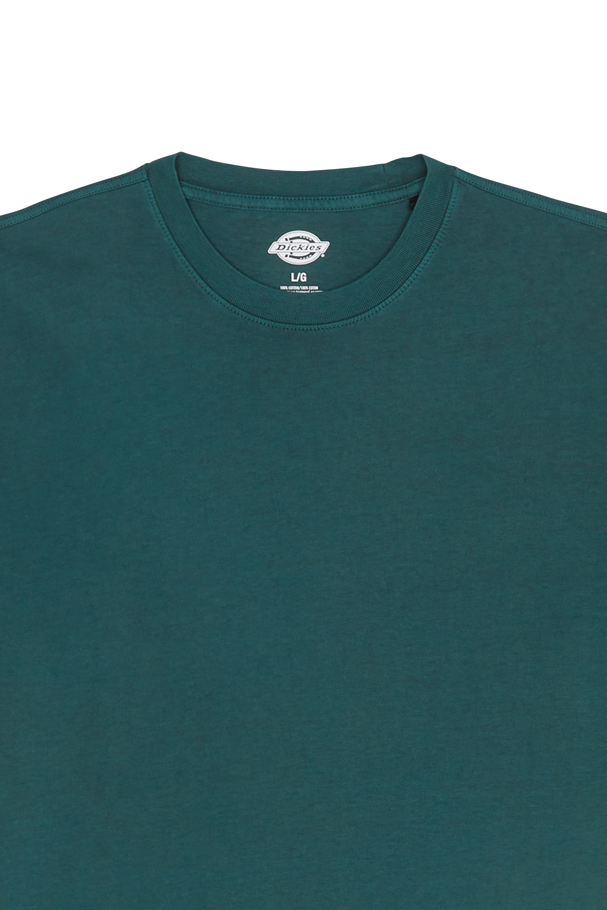 Regular-fit round-neck cotton T-shirt | Green DICKIES Men