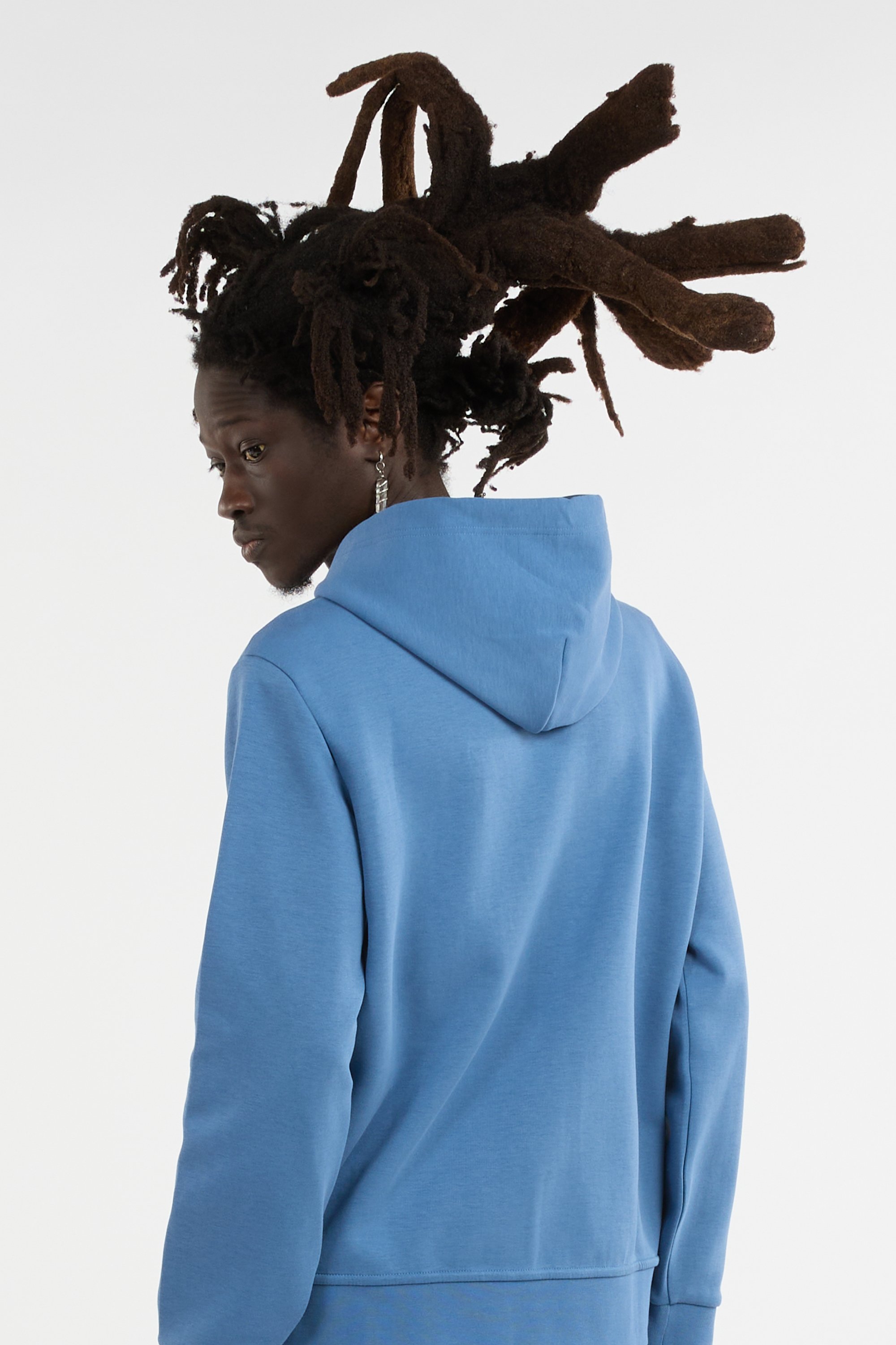Hoodie zippé Bleu