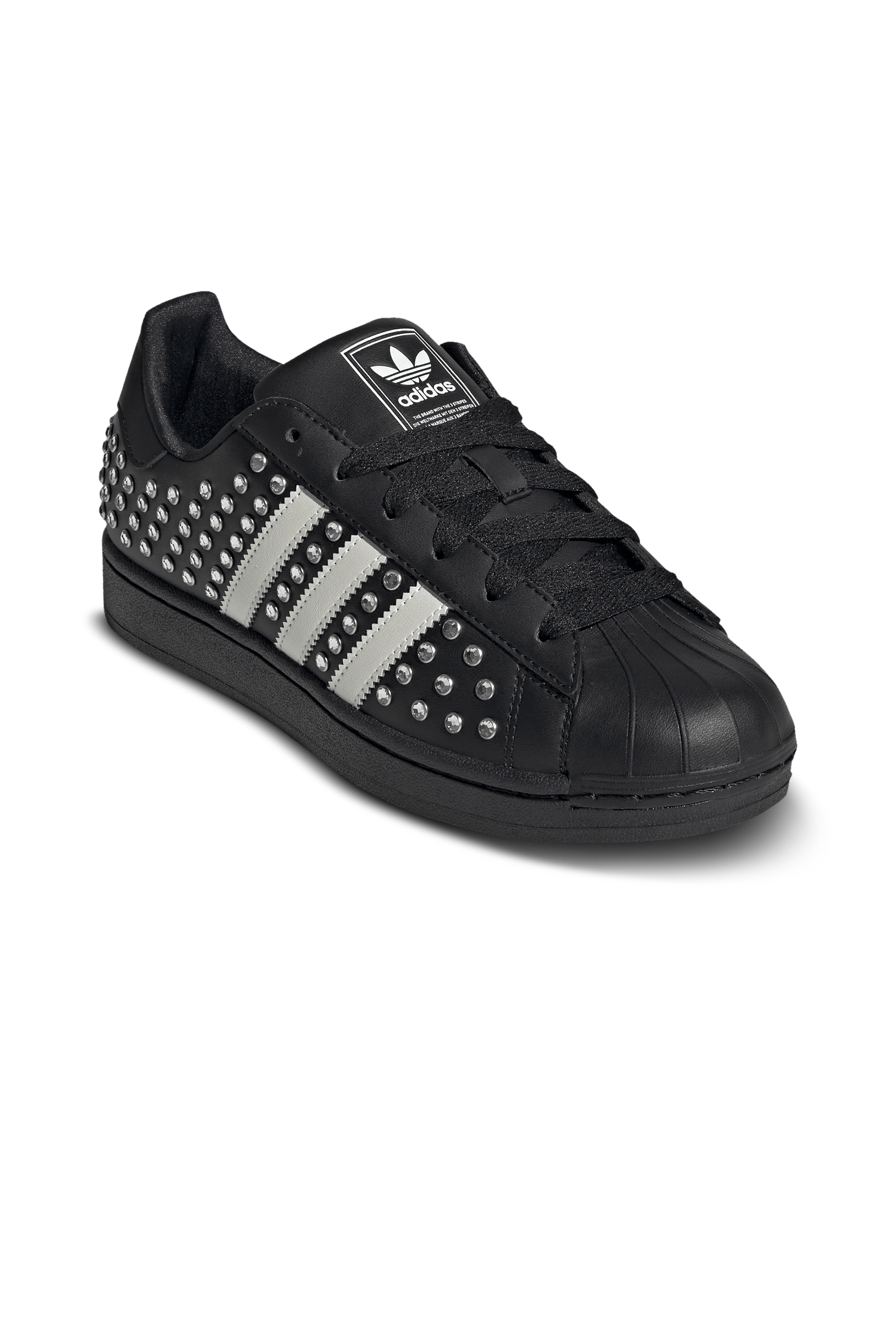 Low-top sneakers with rhinestones | Black ADIDAS Women