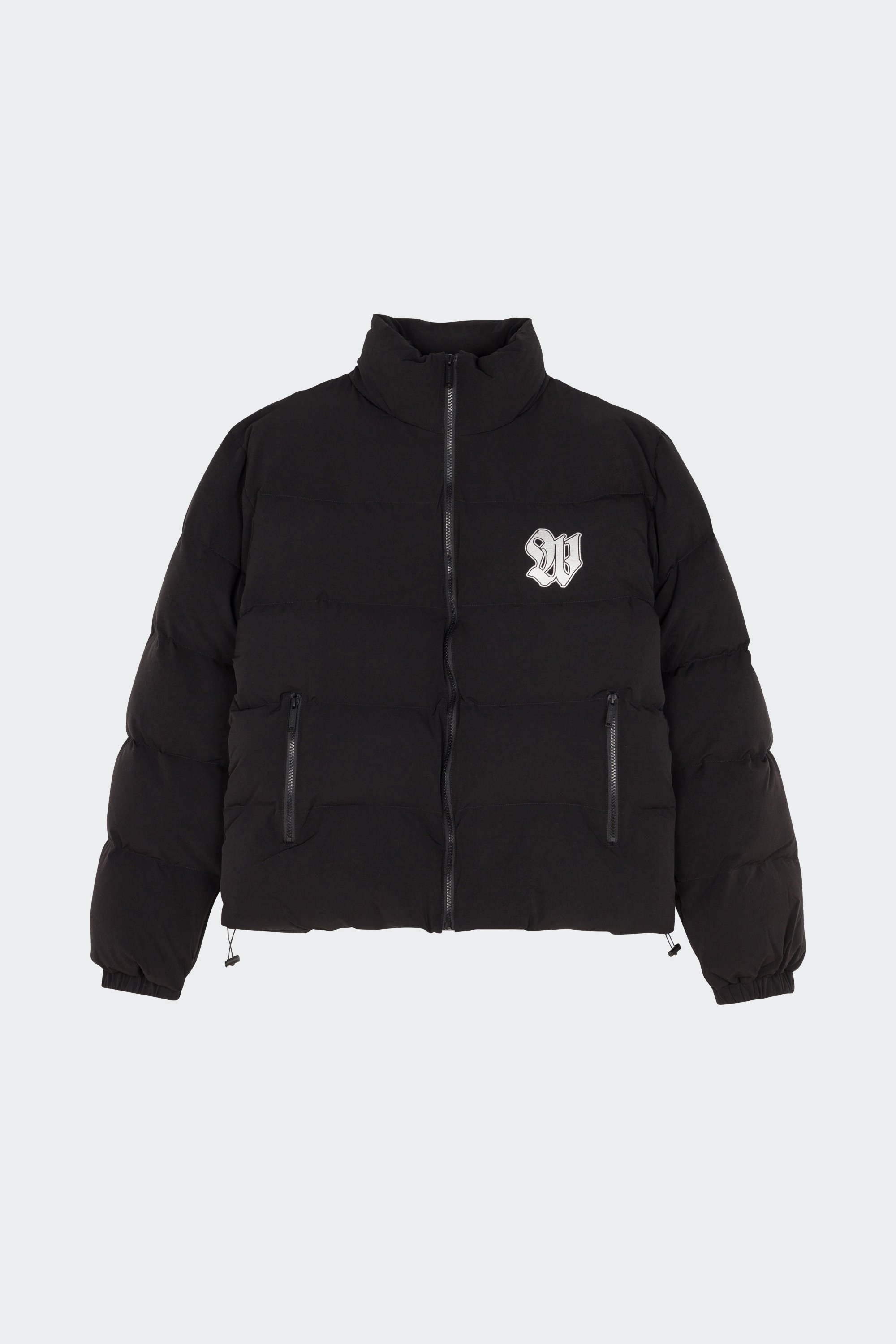 Lightweight quilted padded jacket with high neck | Black by WASTED Lightweight quilted padded jacket with high neck Black