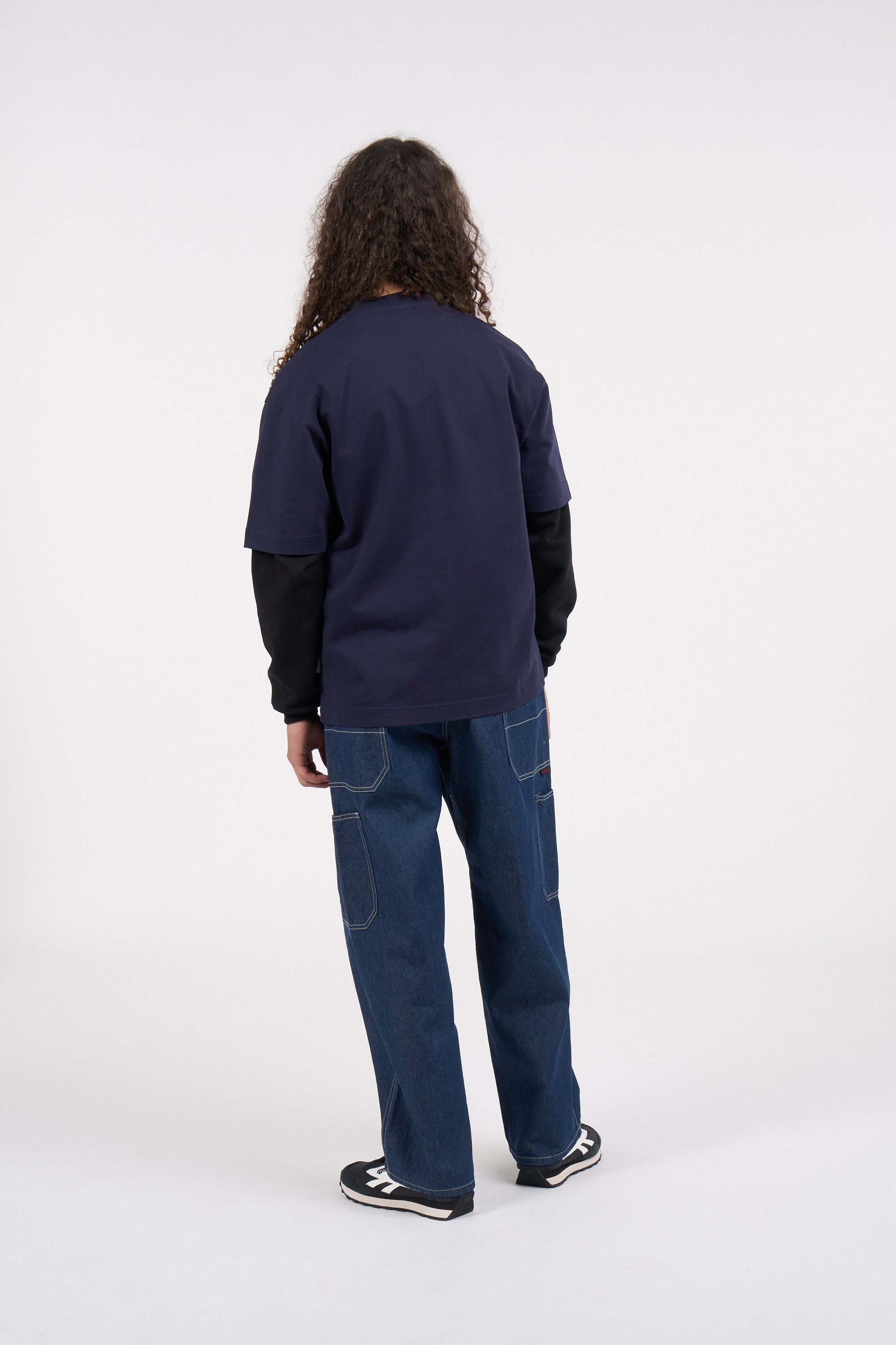 Regular-fit round-neck cotton T-shirt | Blue by VERLAN Regular-fit round-neck cotton T-shirt Blue