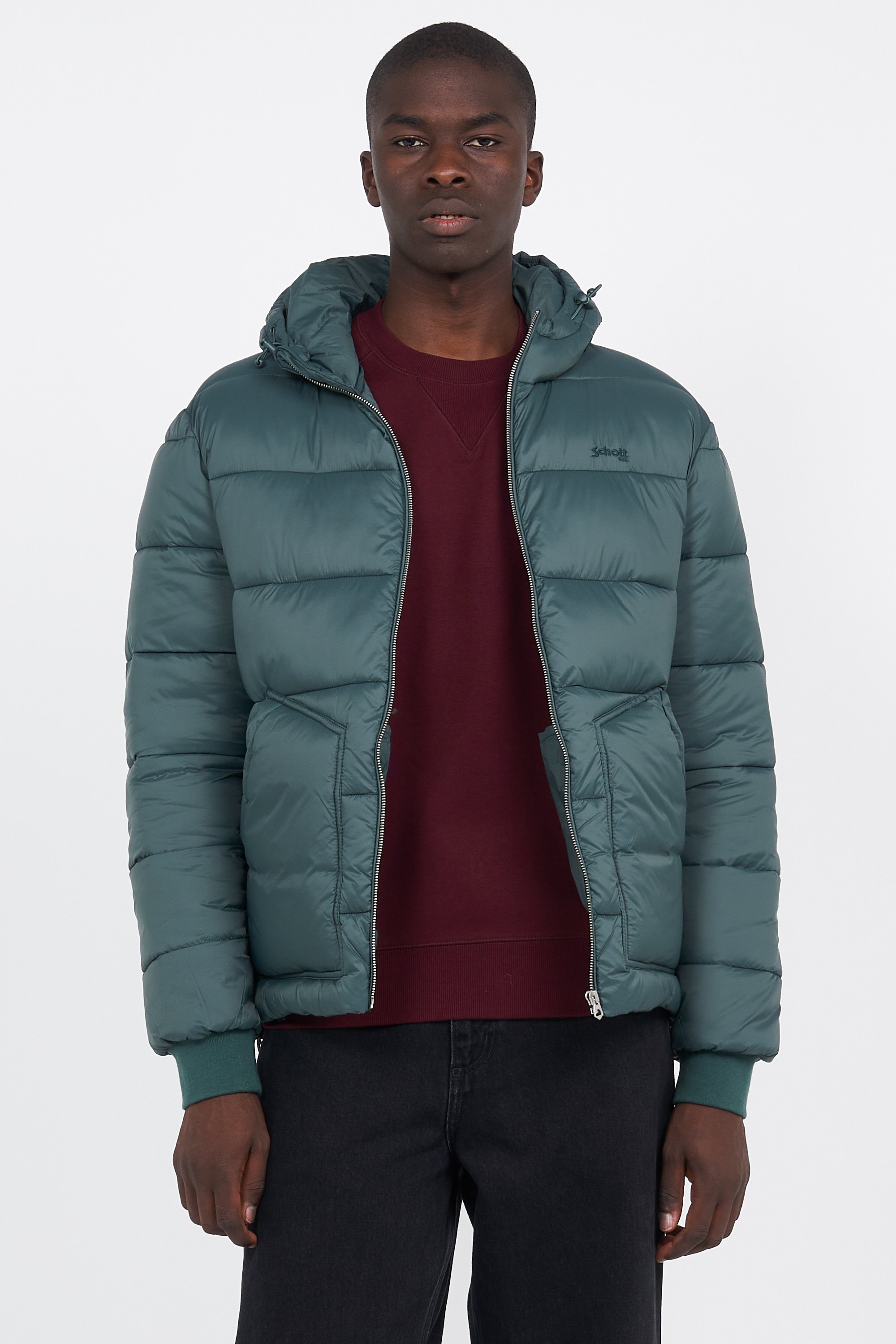 puffer coat | Green by SCHOTT puffer coat Green