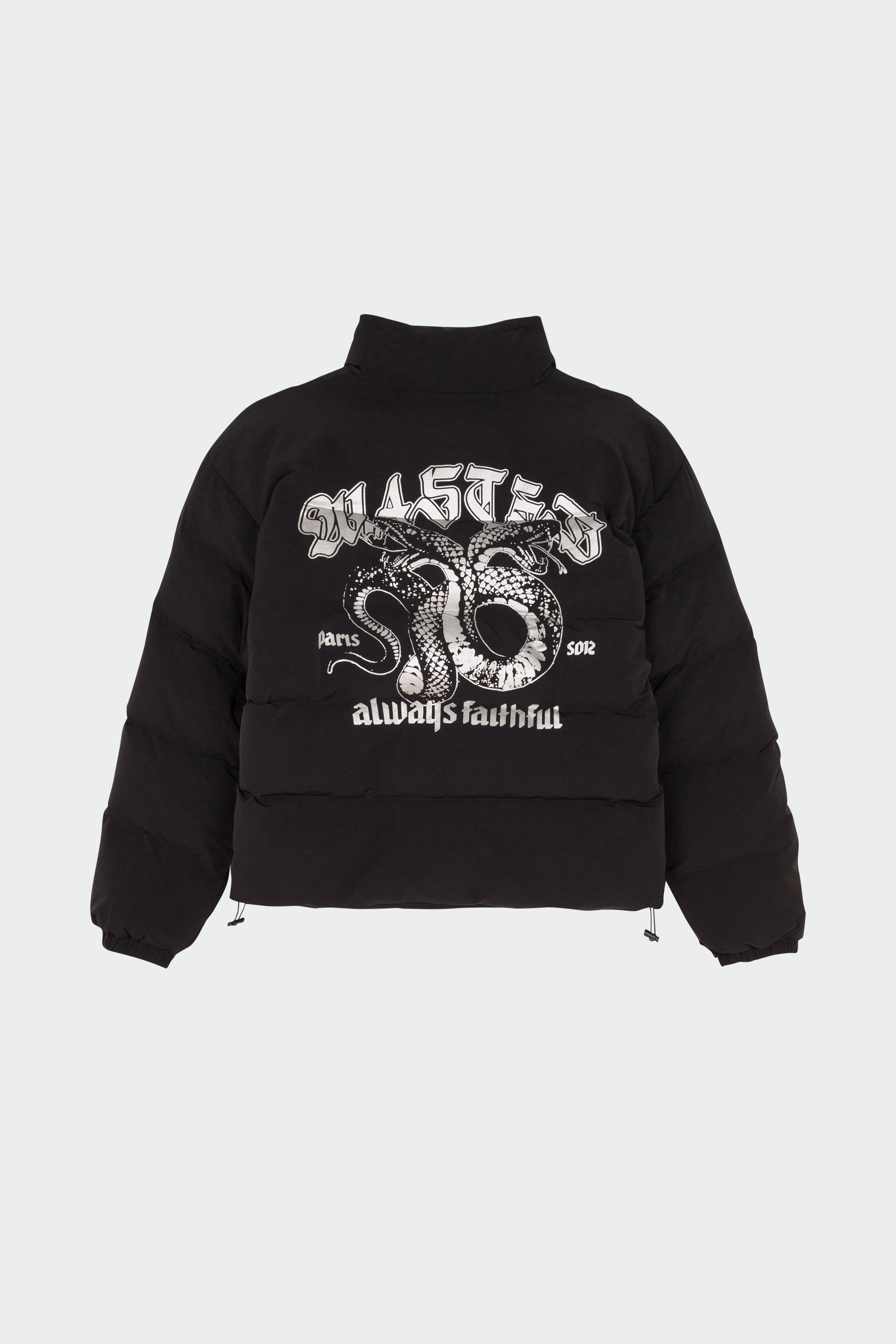 Lightweight quilted padded jacket with high neck | Black by WASTED Lightweight quilted padded jacket with high neck Black