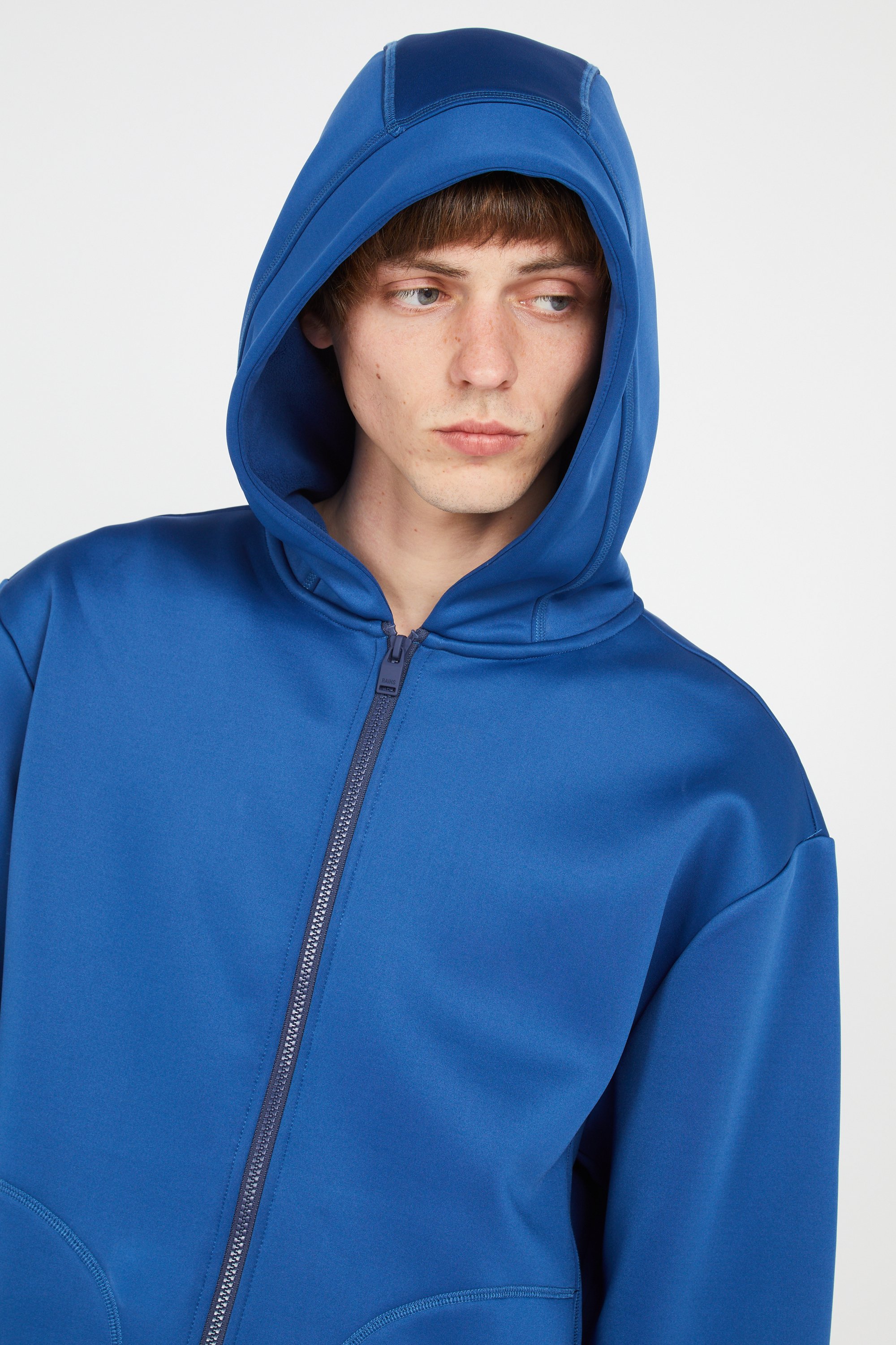 Hoodie zippé Bleu