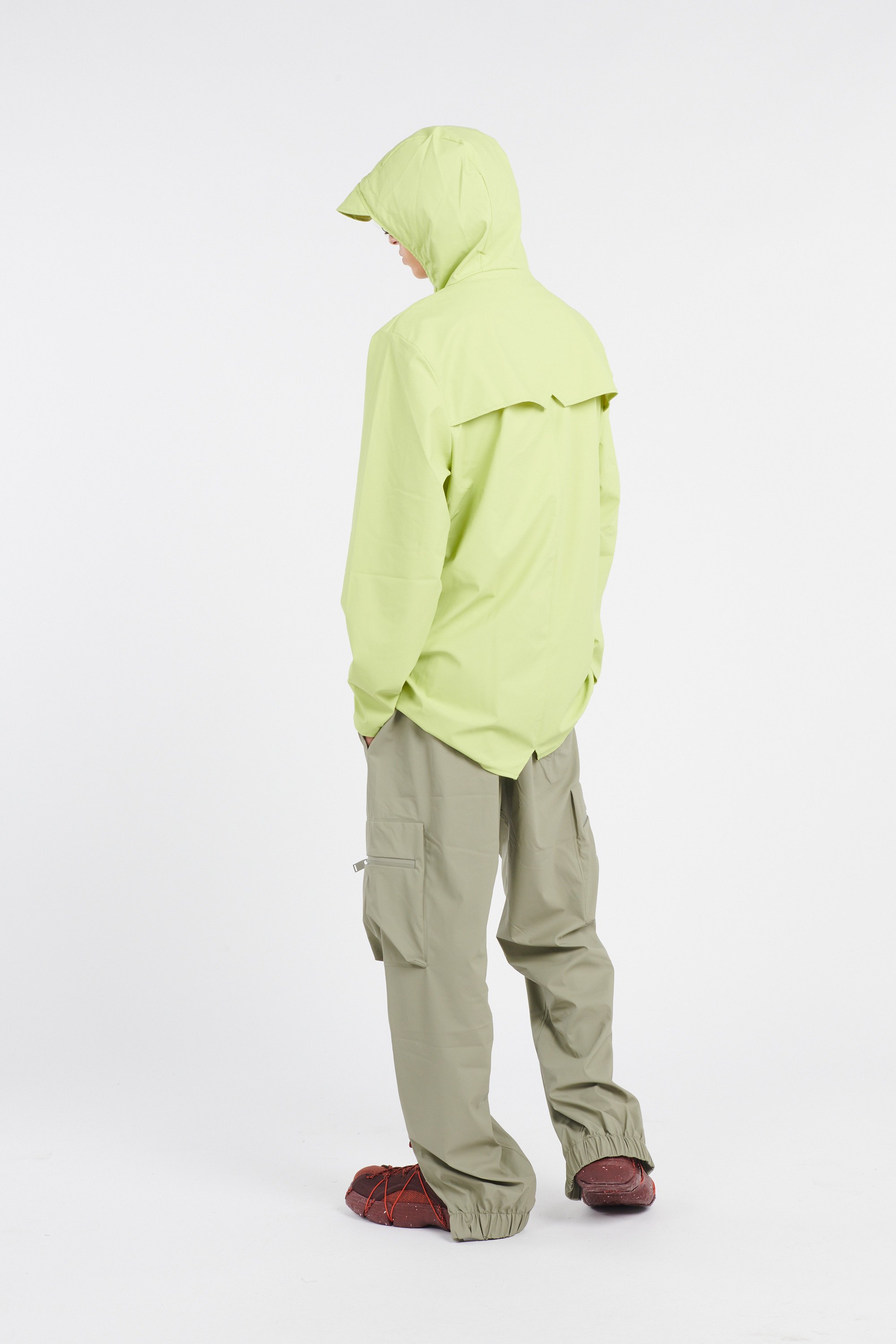 Coupe-vent imperméable à capuche Vert
