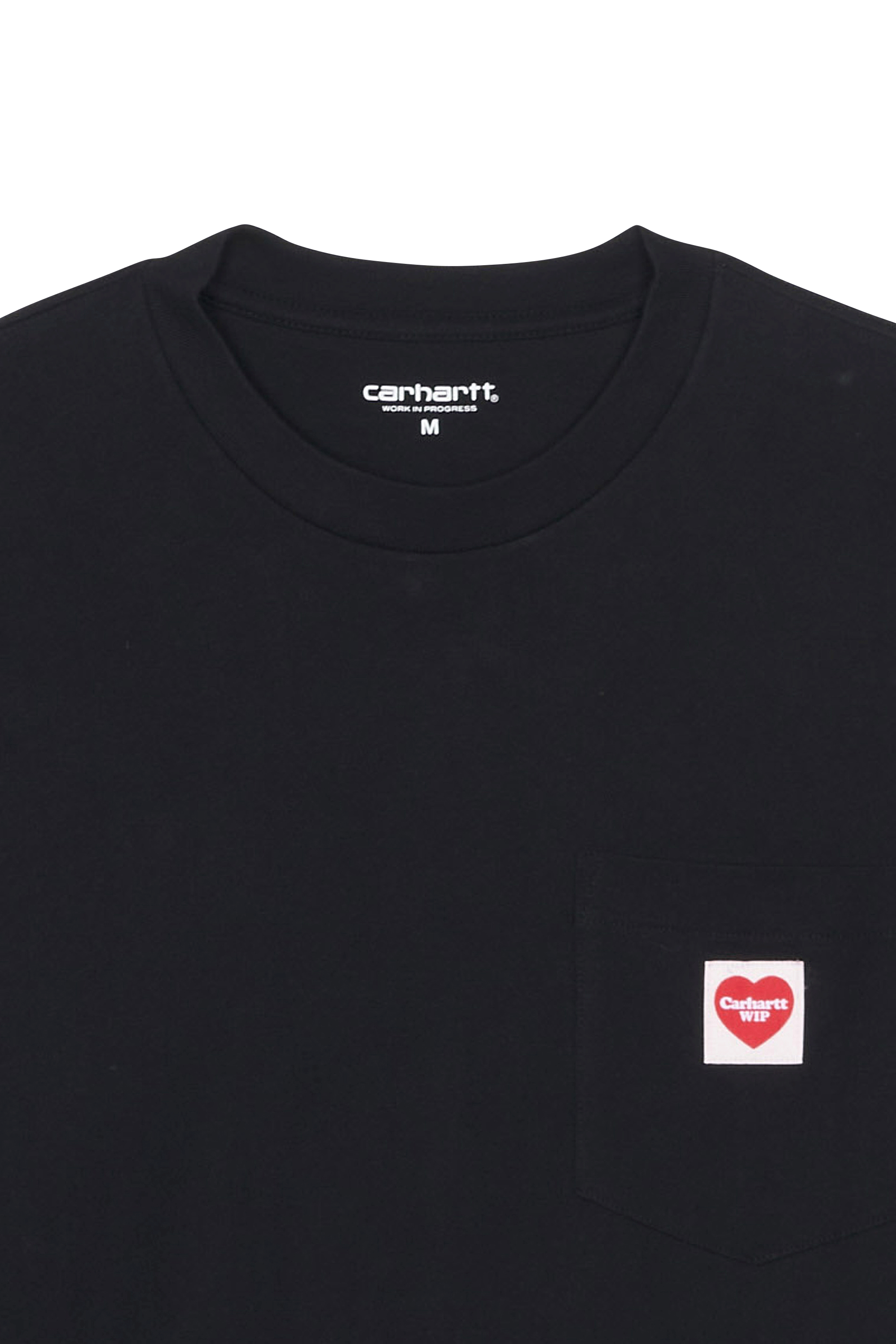 Regular-fit round-neck cotton T-shirt Black