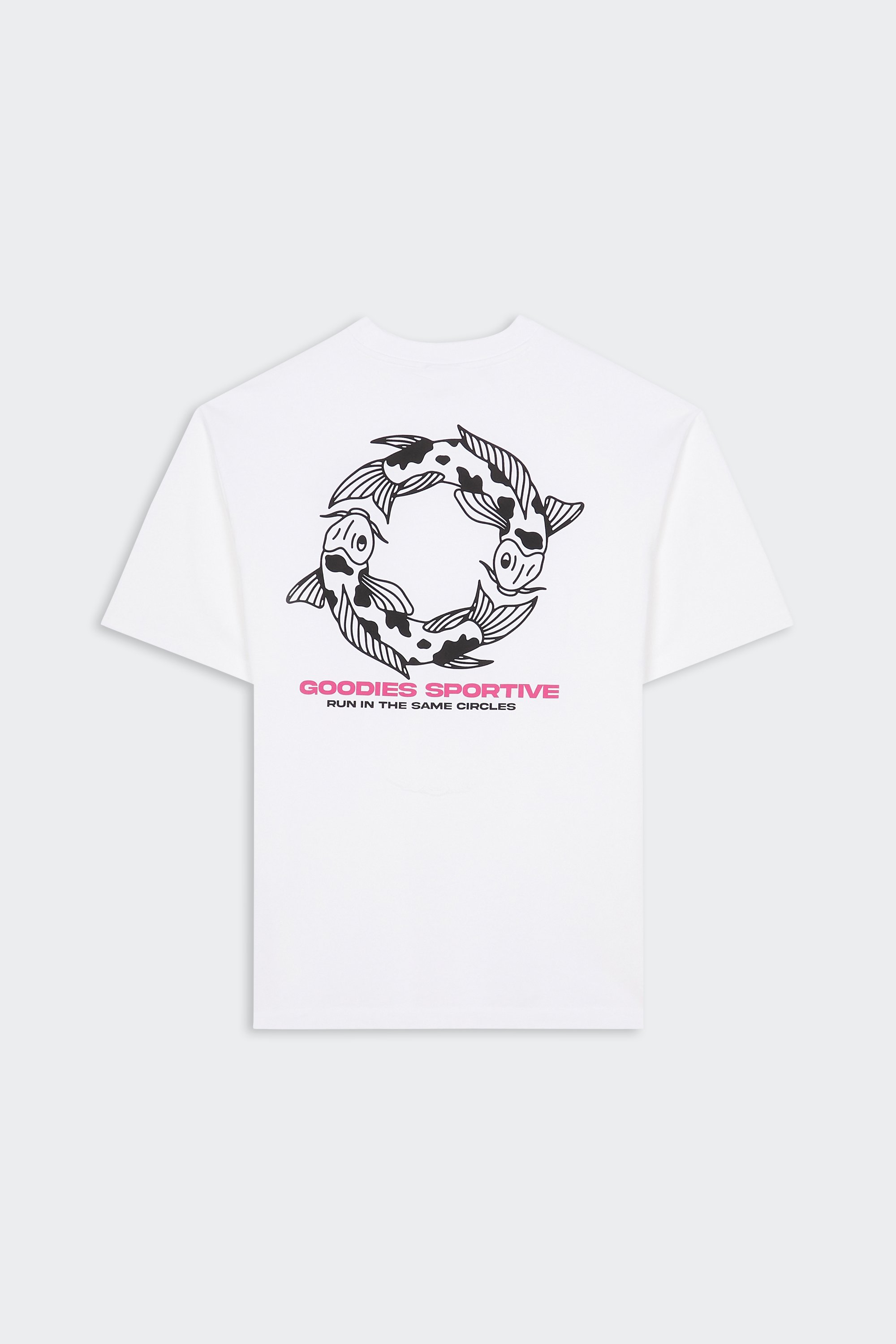 Regular-fit round-neck cotton T-shirt | White by GOODIES SPORTIVE Regular-fit round-neck cotton T-shirt White