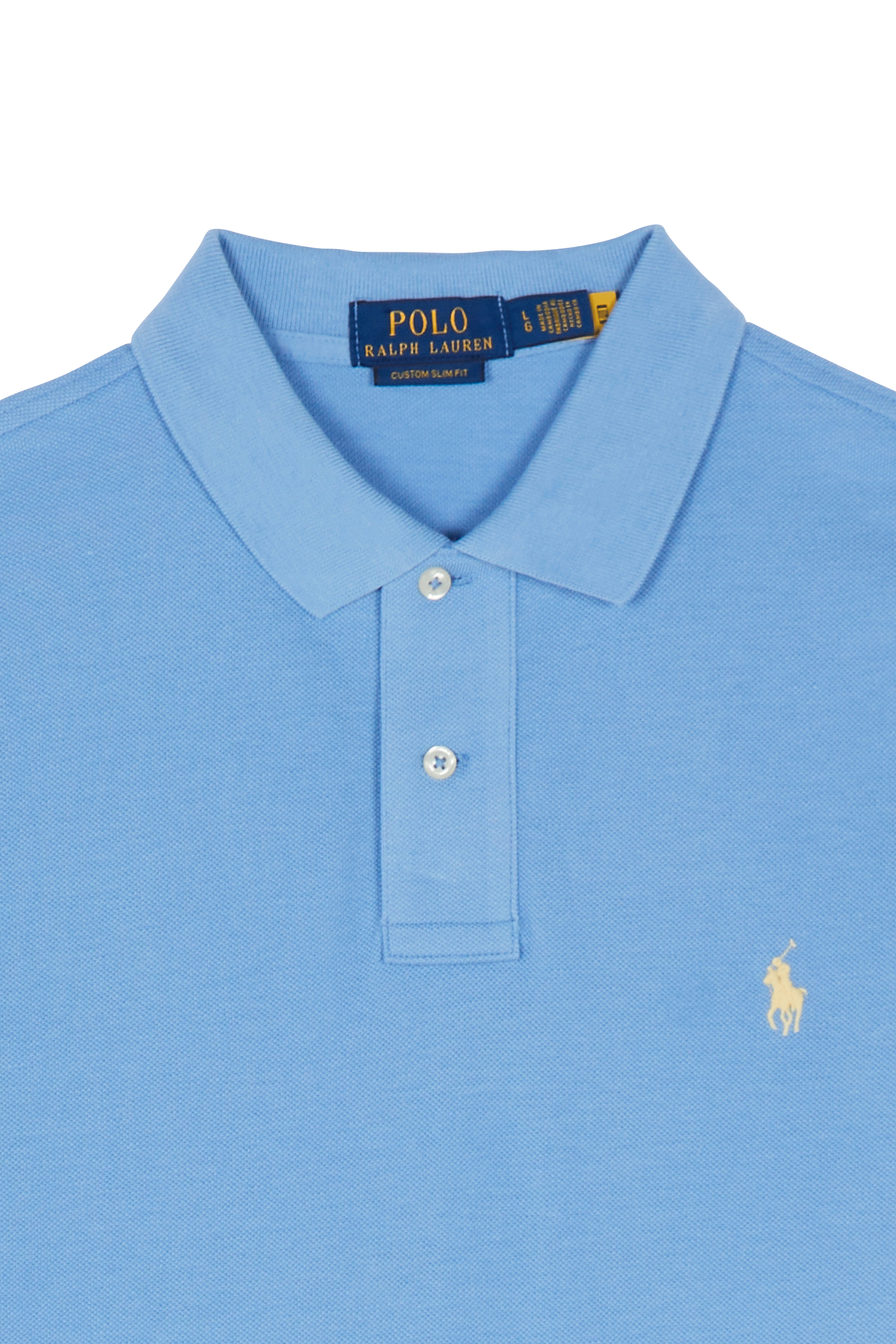 Cotton polo shirt Blue