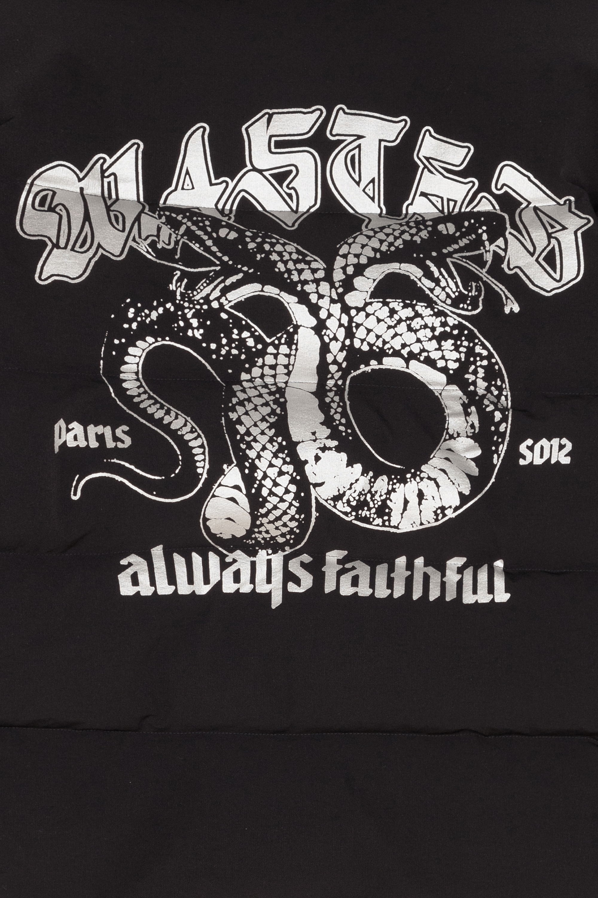 Lightweight quilted padded jacket with high neck Black