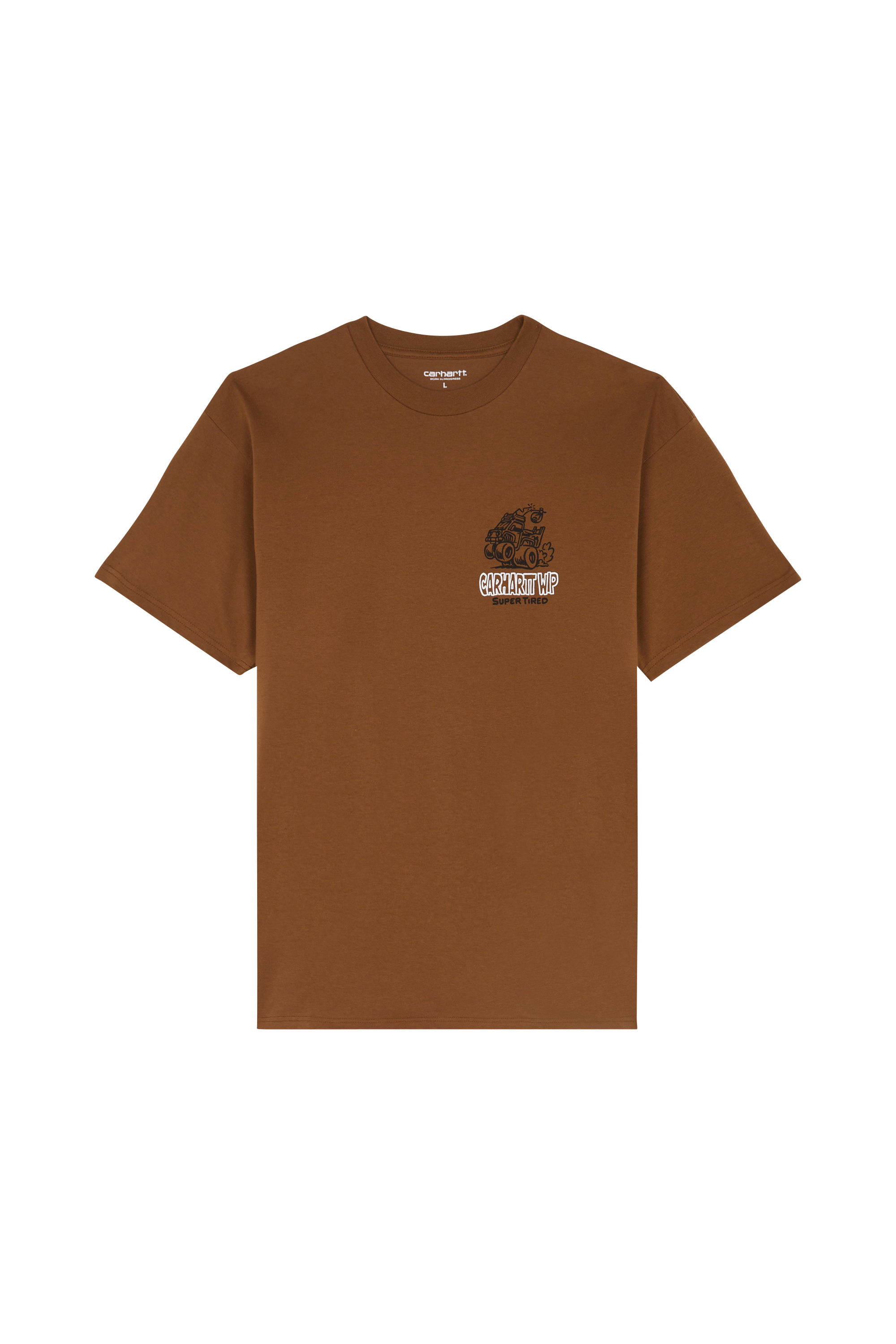 Regular-fit round-neck cotton T-shirt CARHARTT WIP Beige