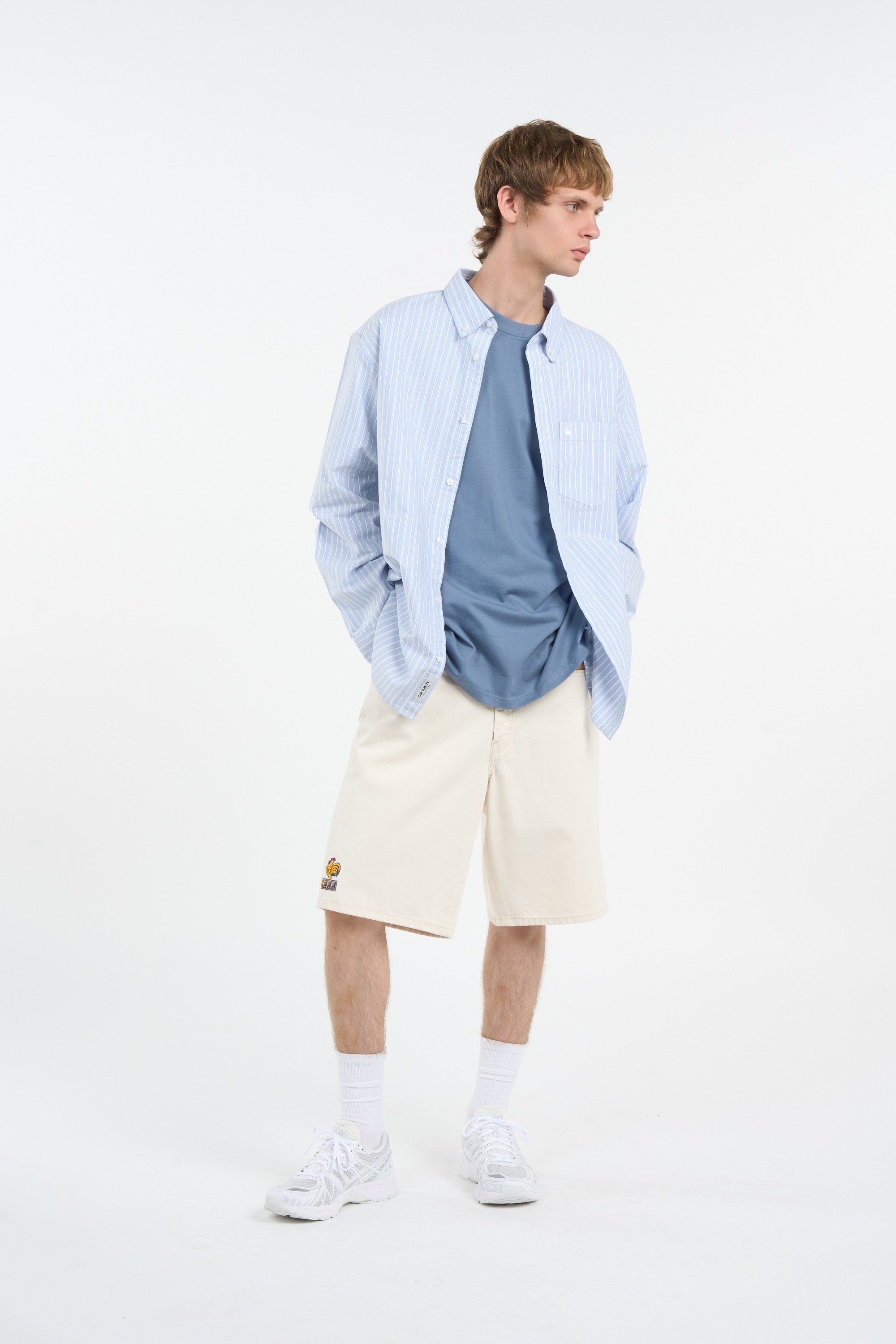 Oversized cotton shirt CARHARTT WIP Blue