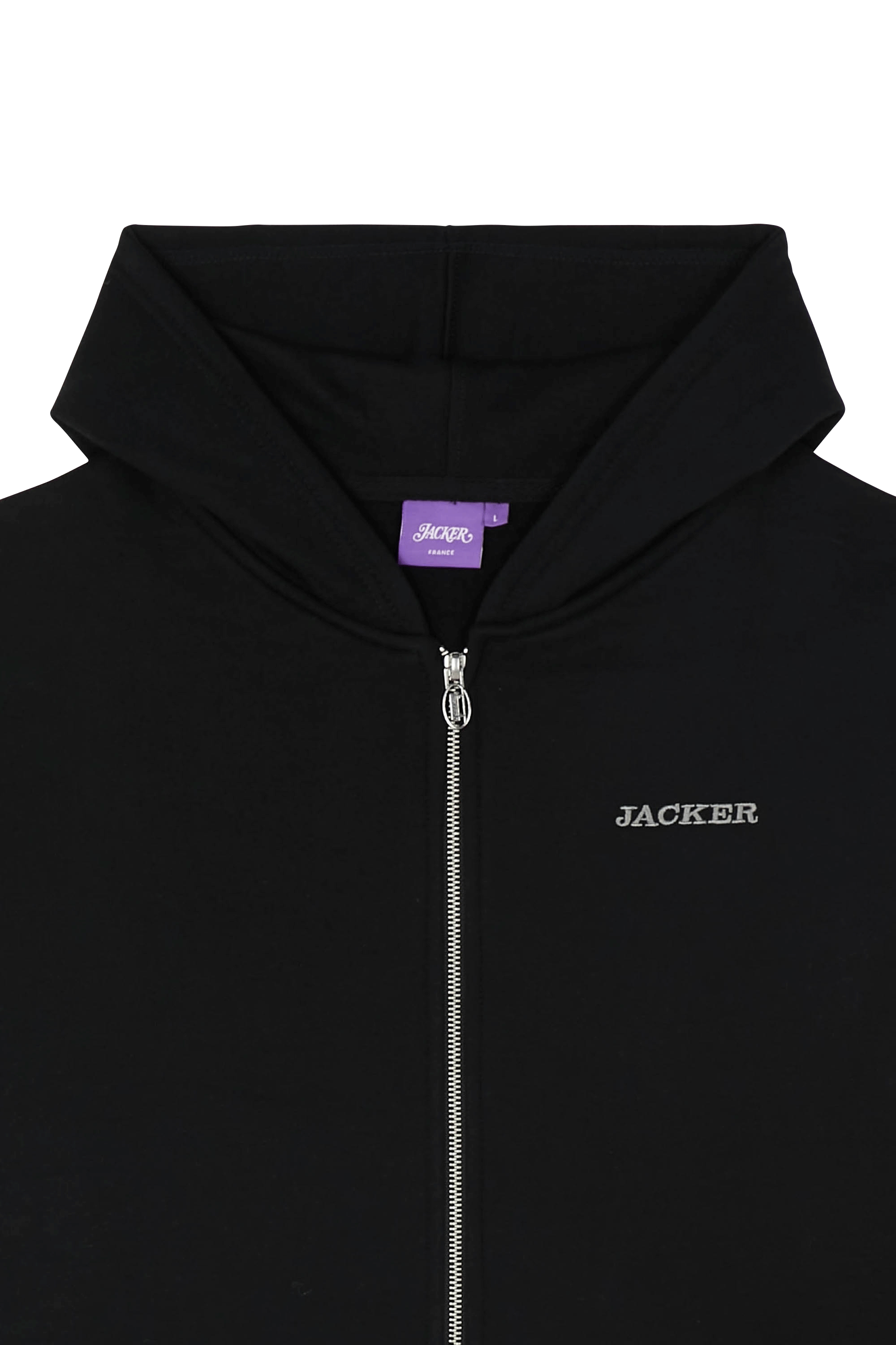 Zip-up hoodie Black