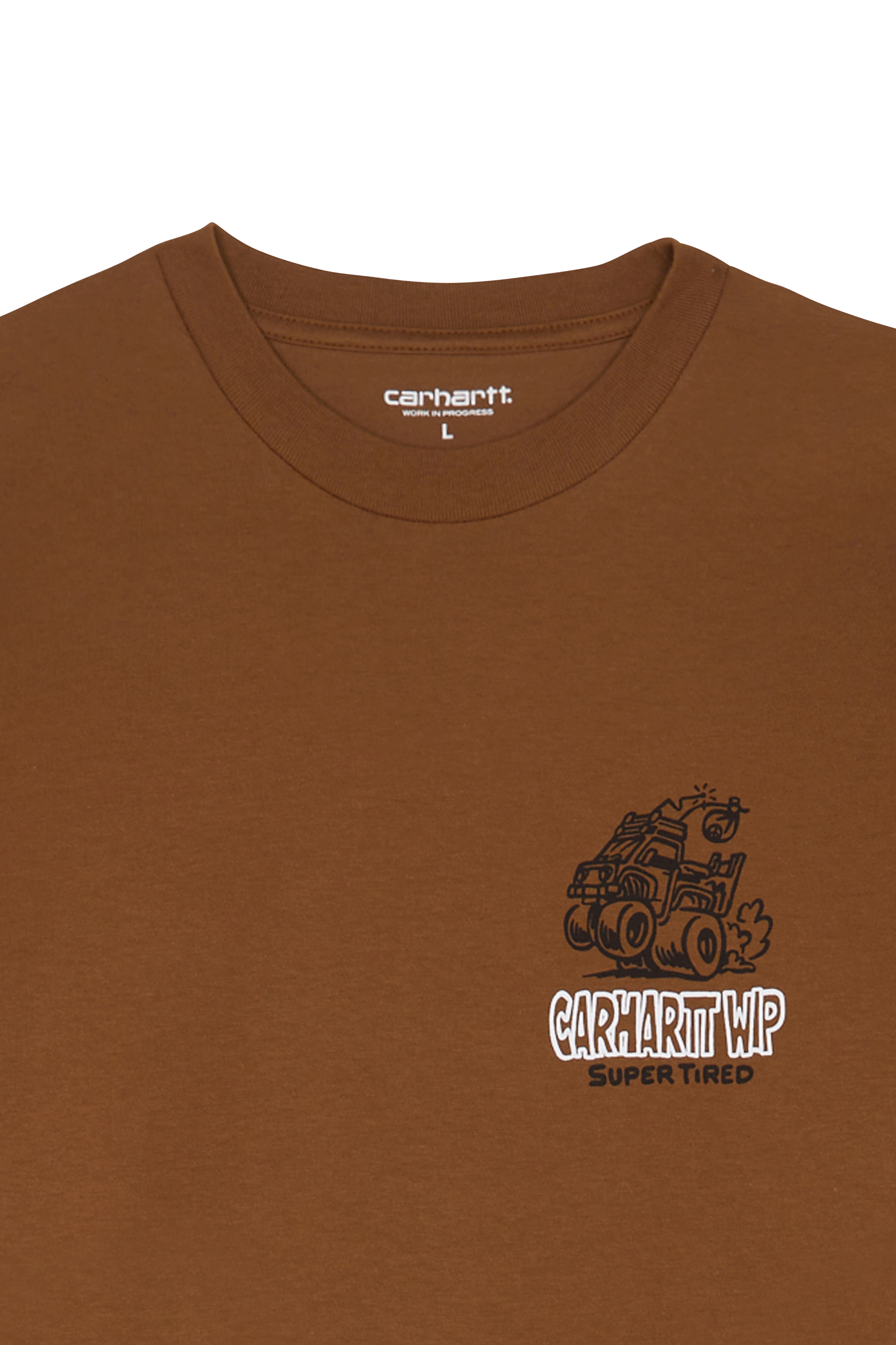 Regular-fit round-neck cotton T-shirt CARHARTT WIP Beige