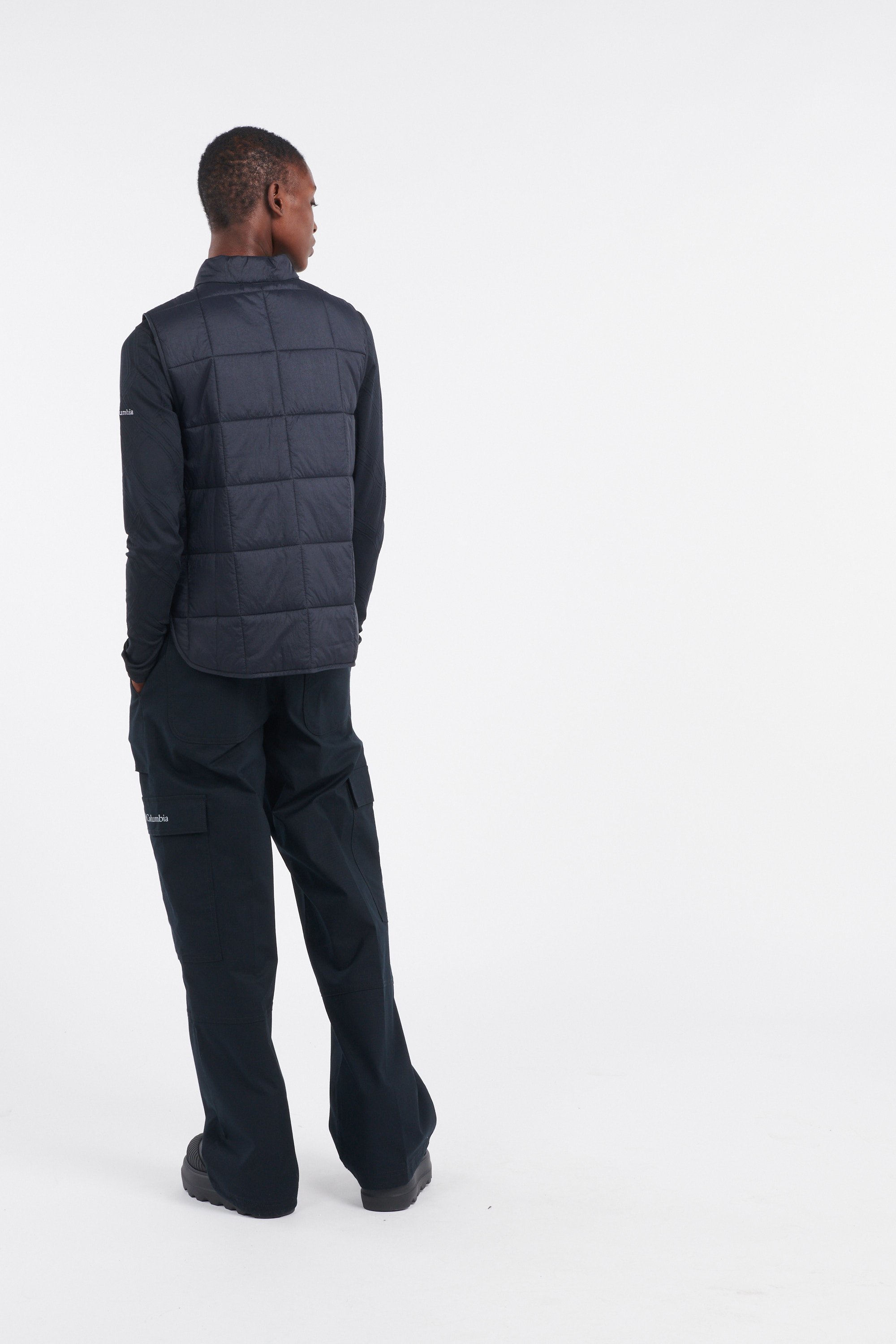 Lightweight quilted padded jacket with high neck | Black by COLUMBIA Lightweight quilted padded jacket with high neck Black