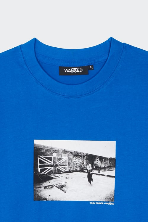 WASTED T-shirt Bleu