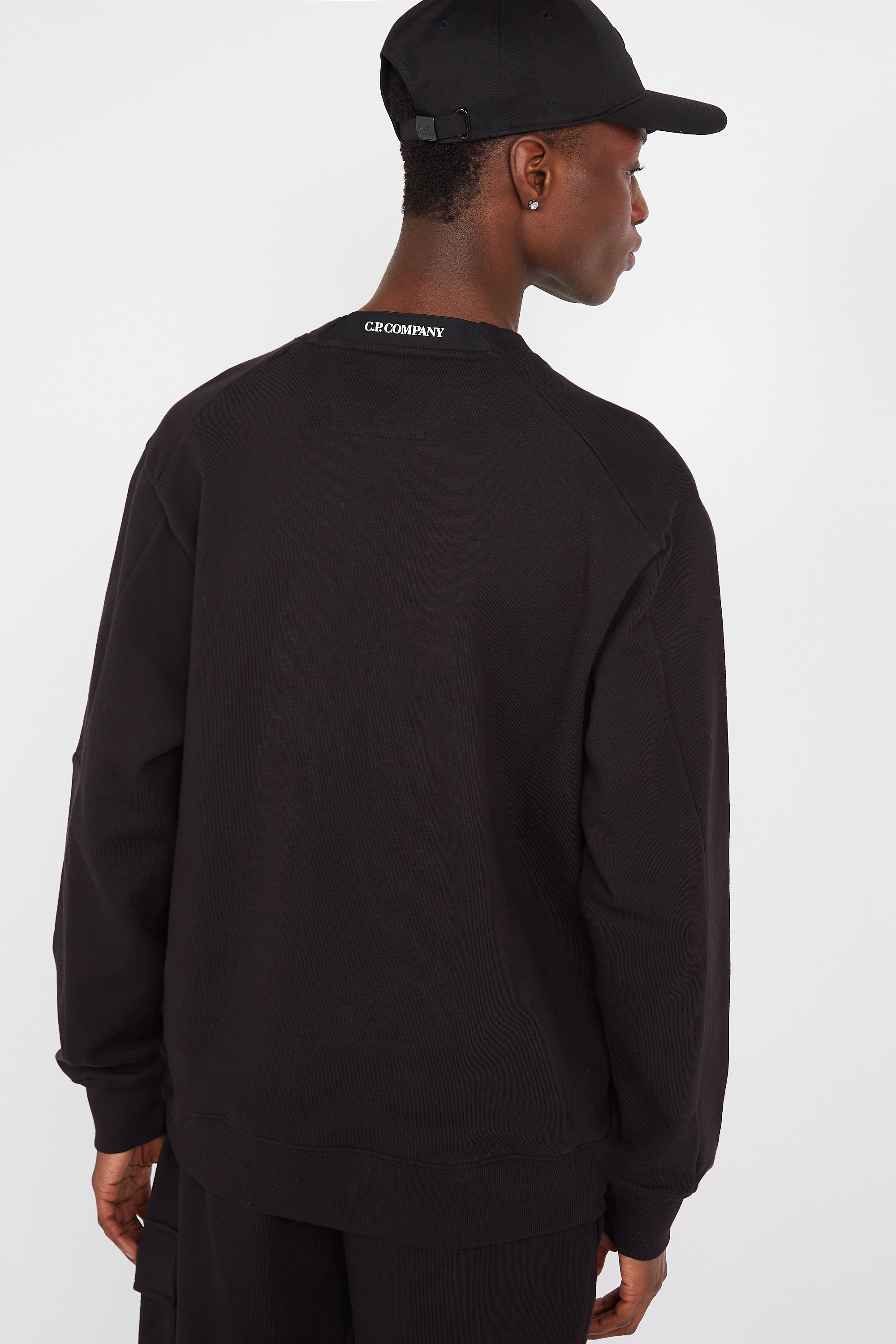 sweatshirt | Black by C.P. COMPANY sweatshirt Black