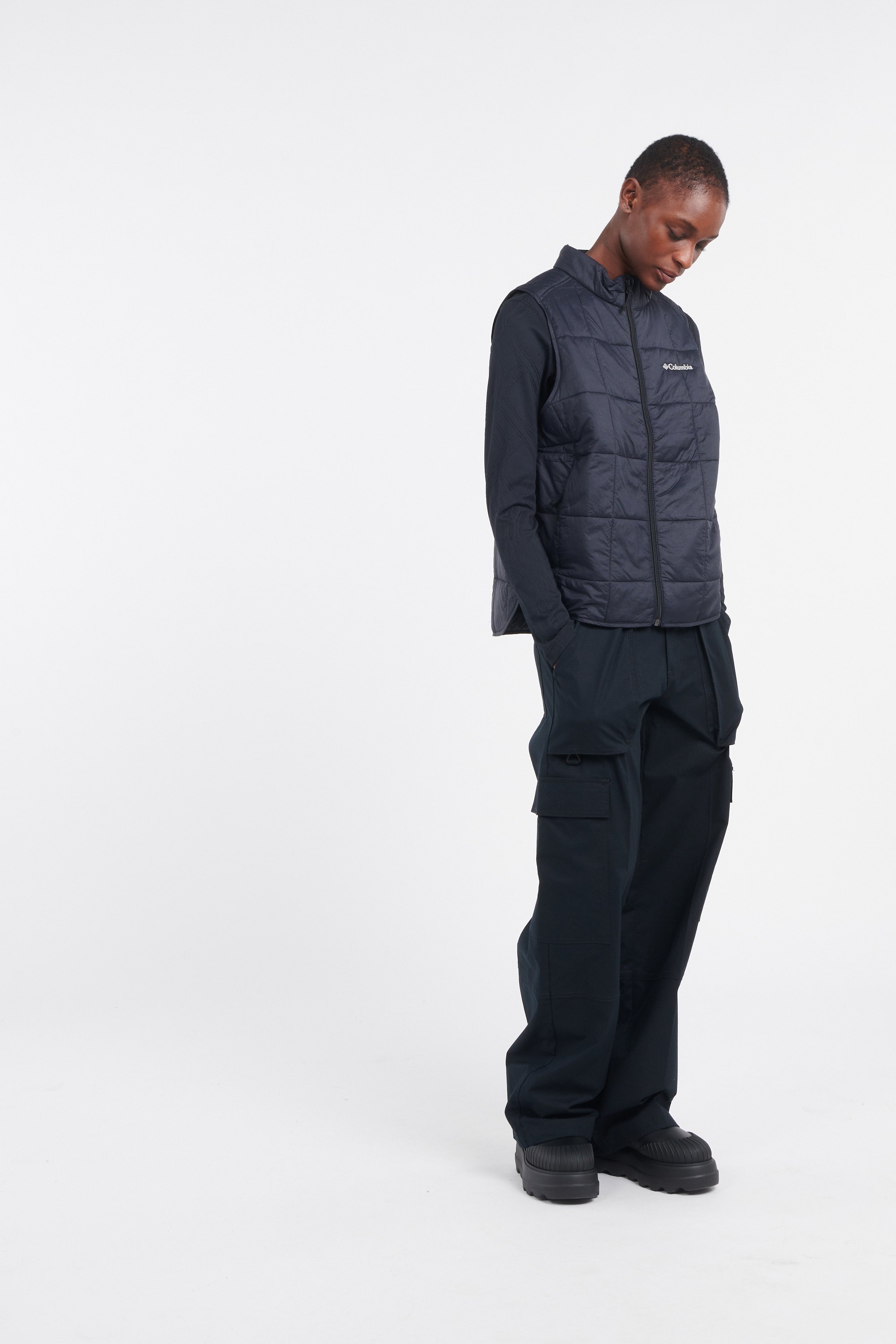 Lightweight quilted padded jacket with high neck | Black by COLUMBIA Lightweight quilted padded jacket with high neck Black