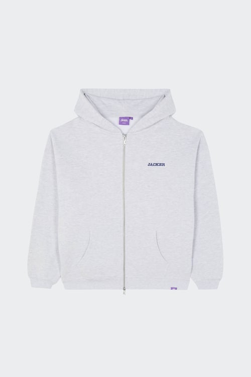 JACKER Hoodie zippé Gris