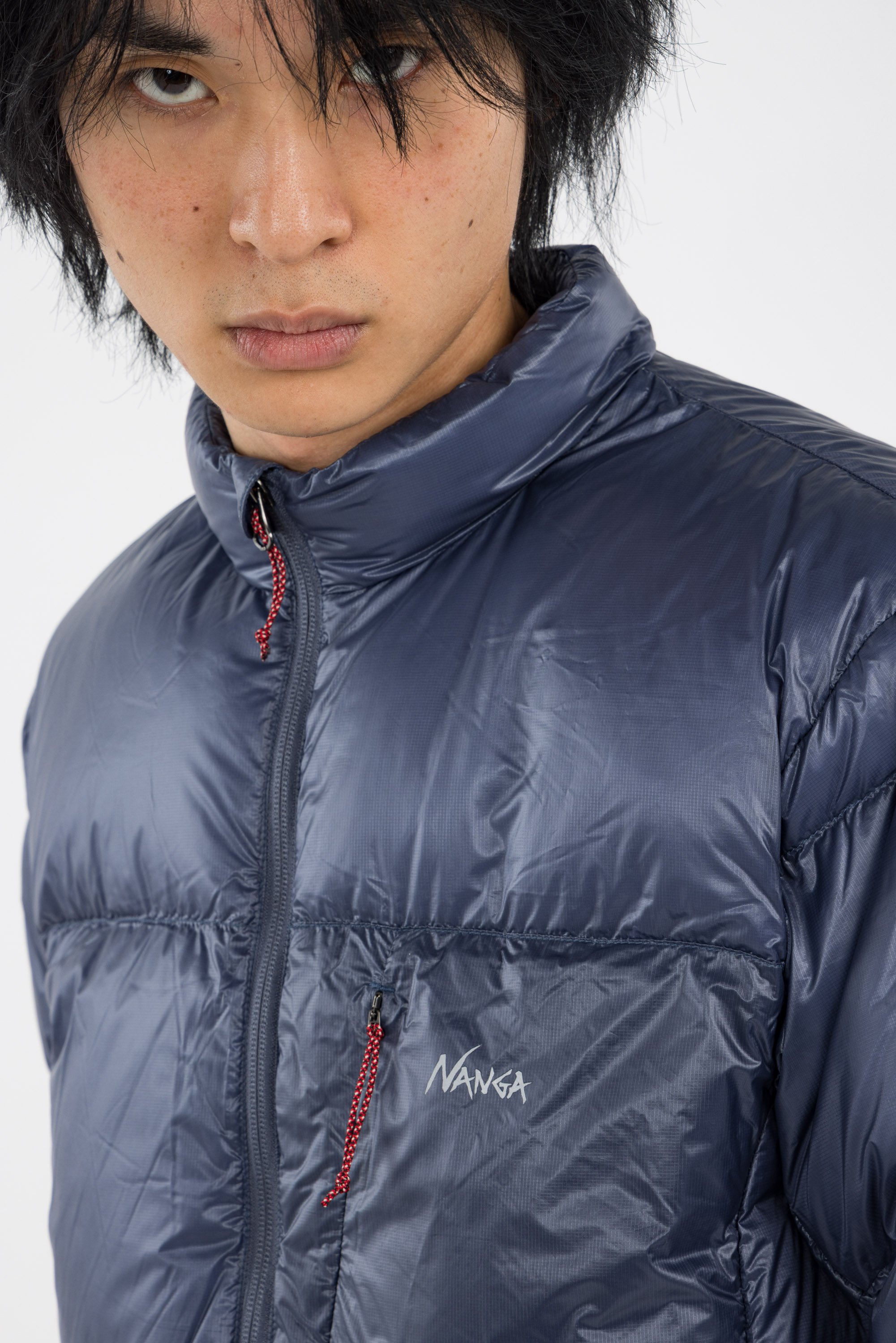 Lightweight quilted padded jacket with high neck Anthracite