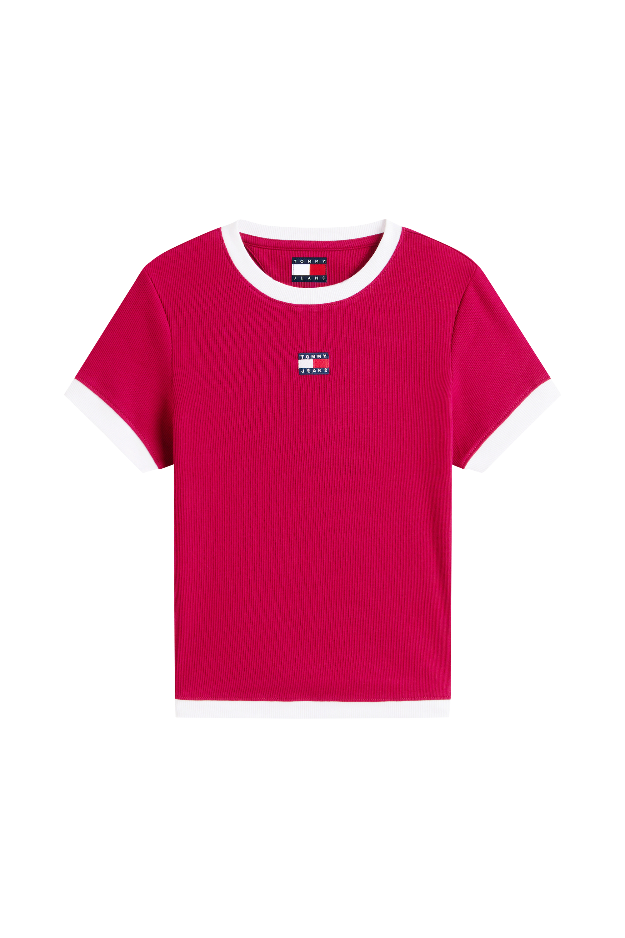 T-shirt TJW Slim SH BADGE SS RIB EXT Bordeau