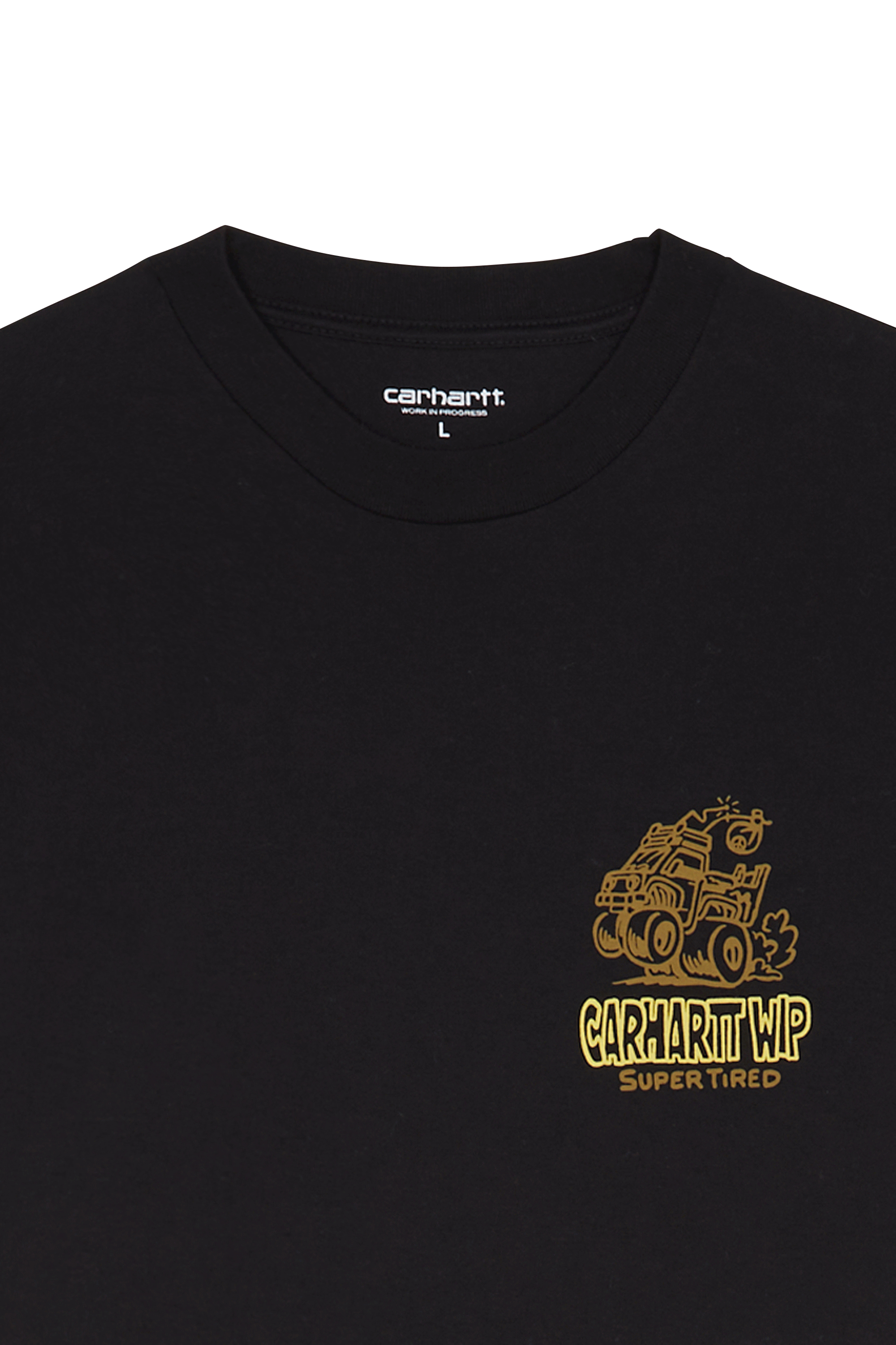 Regular-fit round-neck cotton T-shirt | Black CARHARTT WIP Men
