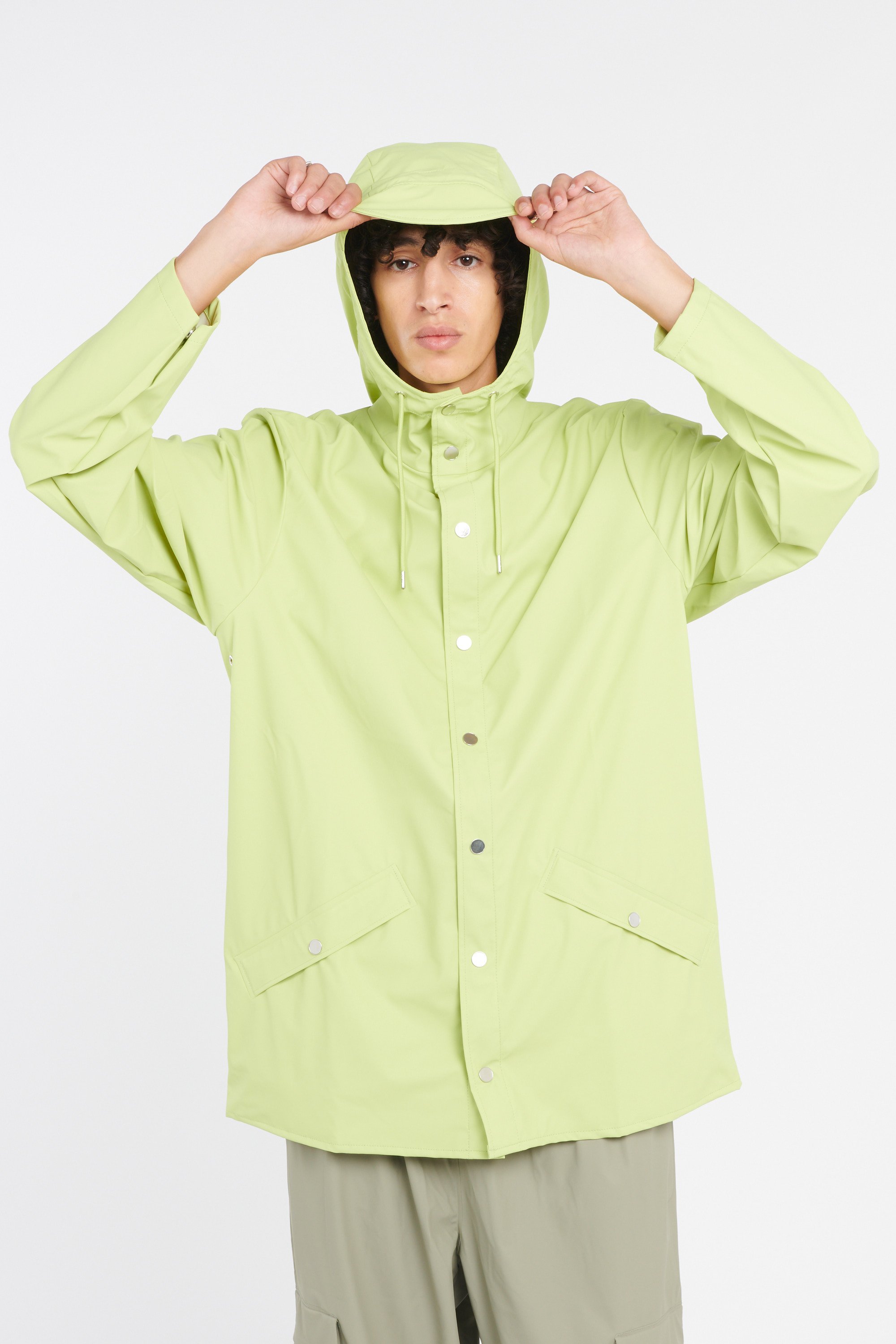 Coupe-vent imperméable à capuche Vert