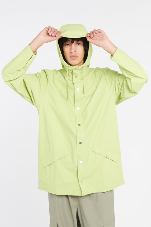 RAINS Coupe-vent imperméable à capuche Vert