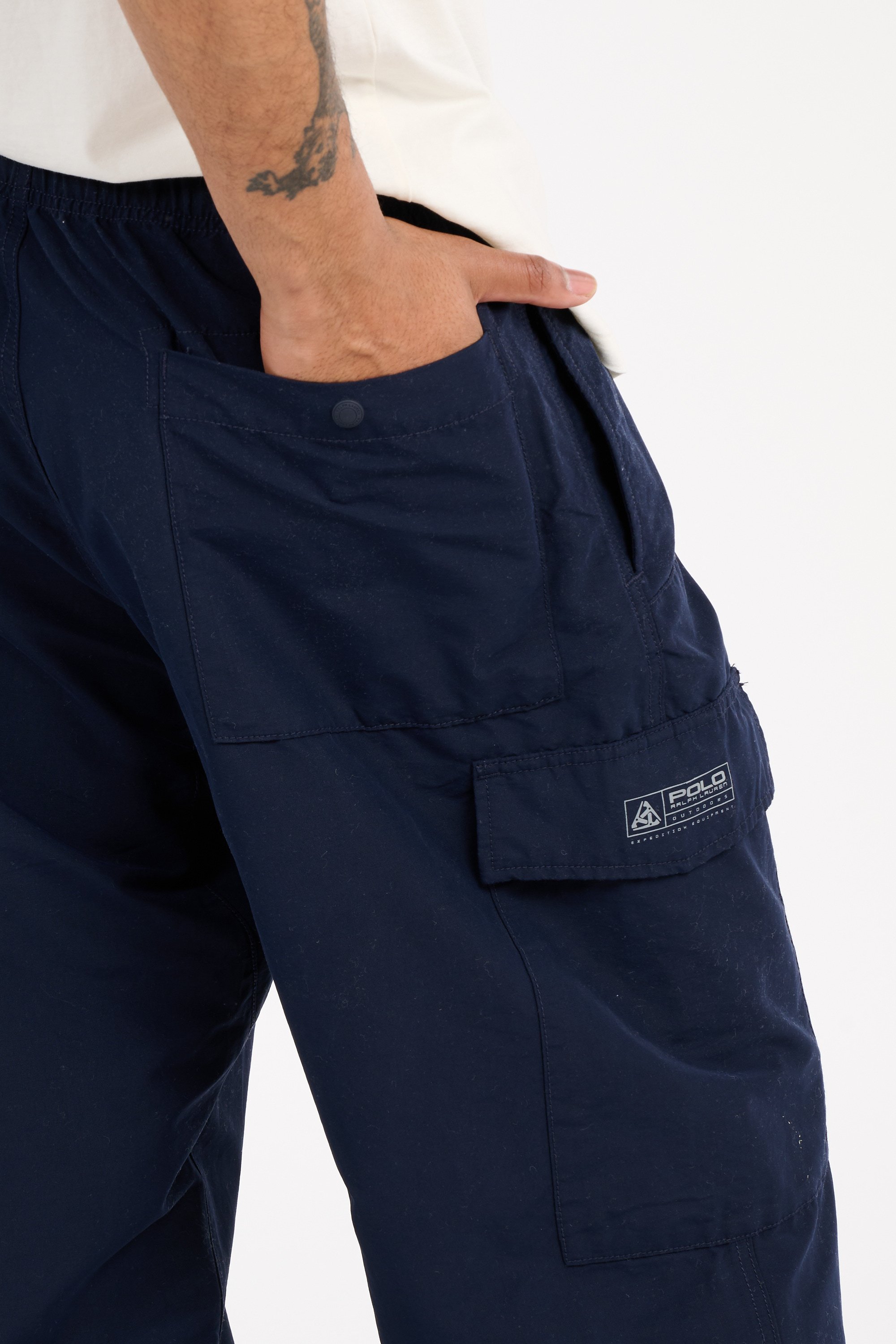Pantalon cargo Bleu