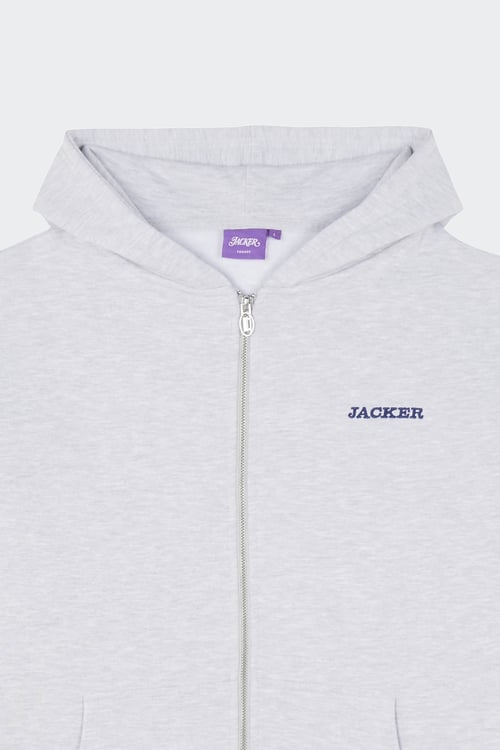 JACKER Hoodie zippé Gris